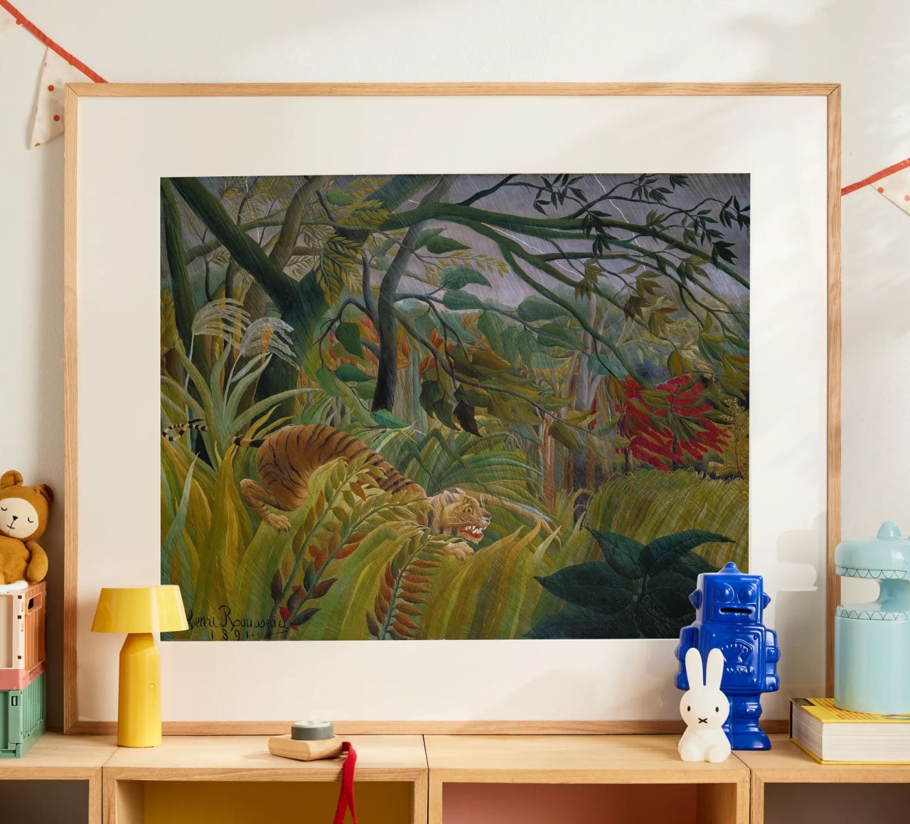Una tigre in una tempesta tropicale - Henri Rousseau poster da Timeless Artworks