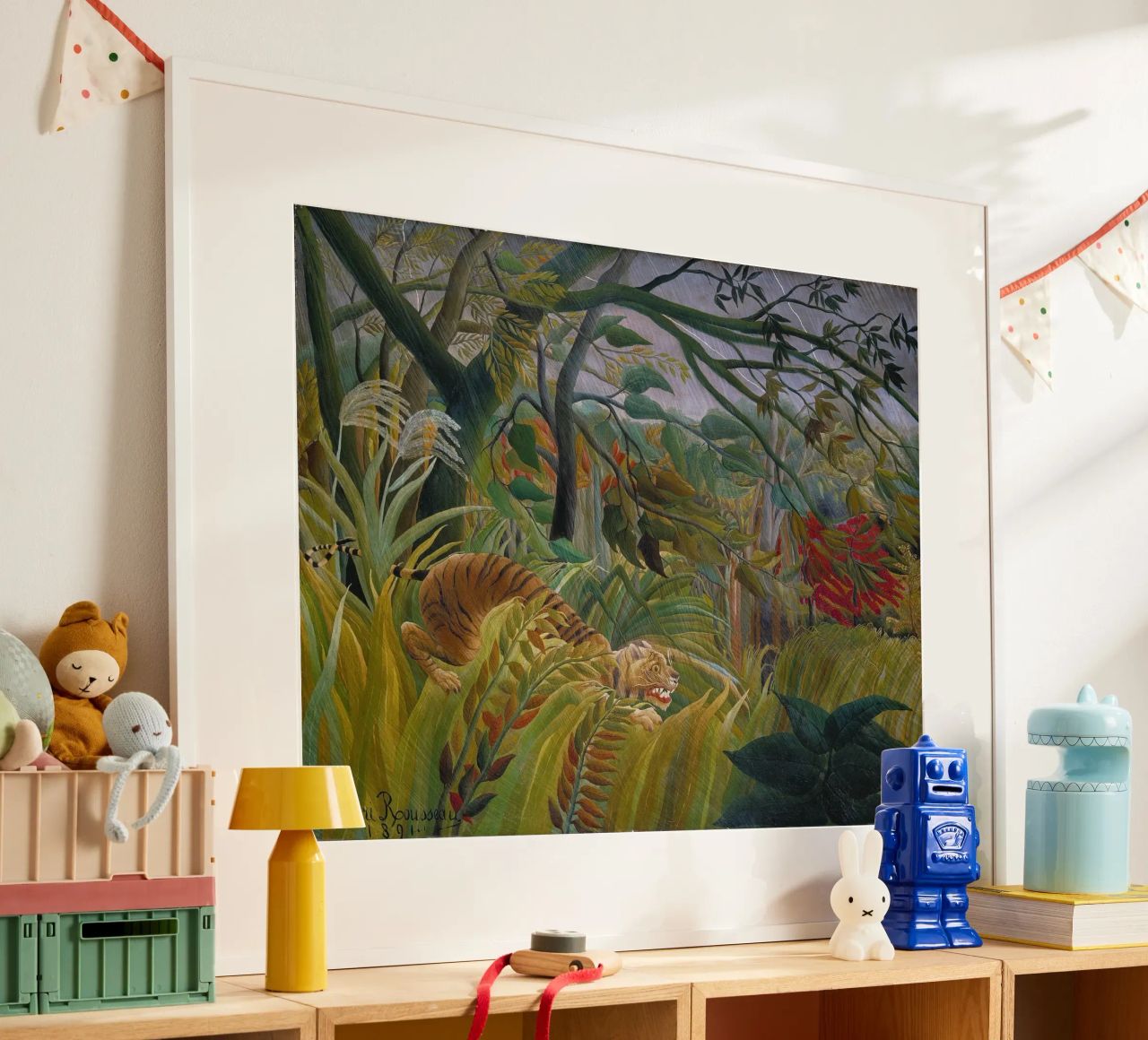 Una tigre in una tempesta tropicale - Henri Rousseau poster da Timeless Artworks