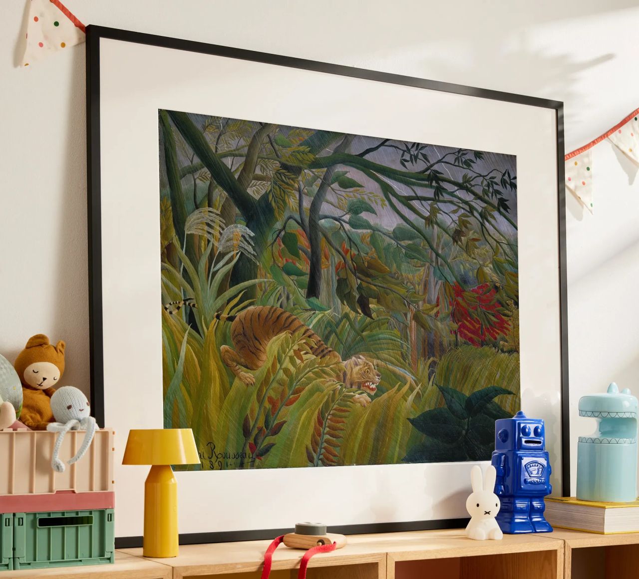 Una tigre in una tempesta tropicale - Henri Rousseau poster da Timeless Artworks