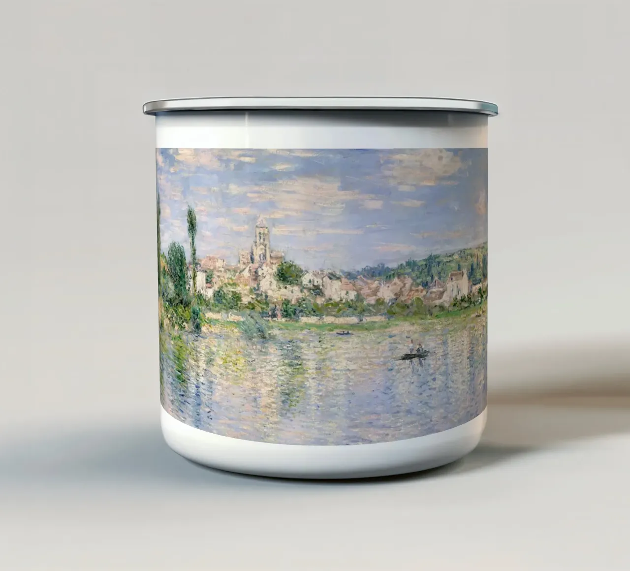 Claude Monet - Vetheuil in Summer emaille mok van Timeless Artworks