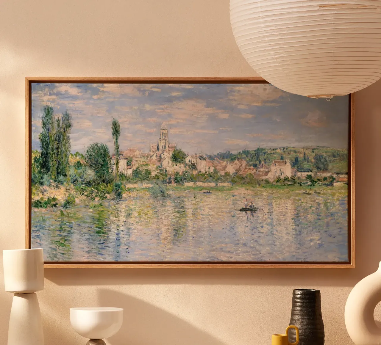 Claude Monet - Vetheuil in Summer canvas van Timeless Artworks