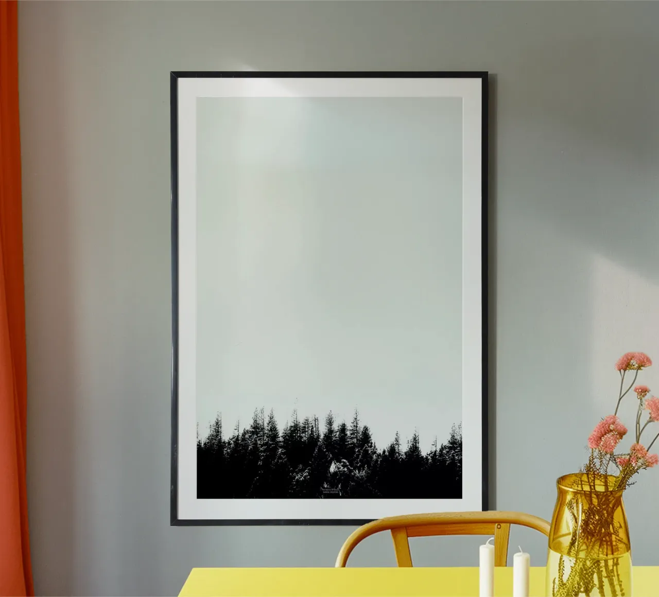 Silence of Nature poster con telaio in alluminio da Nordic Creators