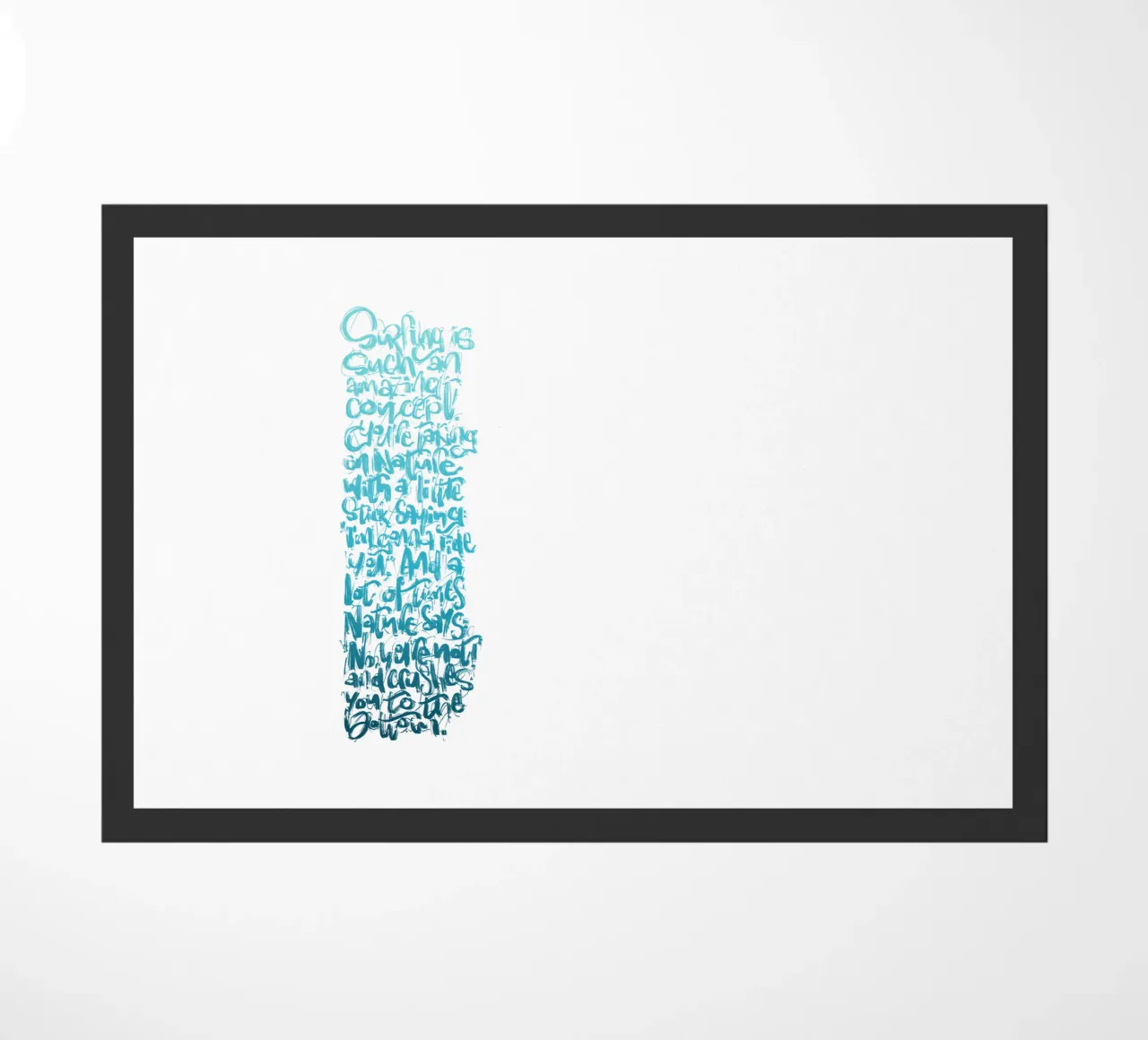 Surfing Concept zerbino da LIMITED EDITION LETTERS