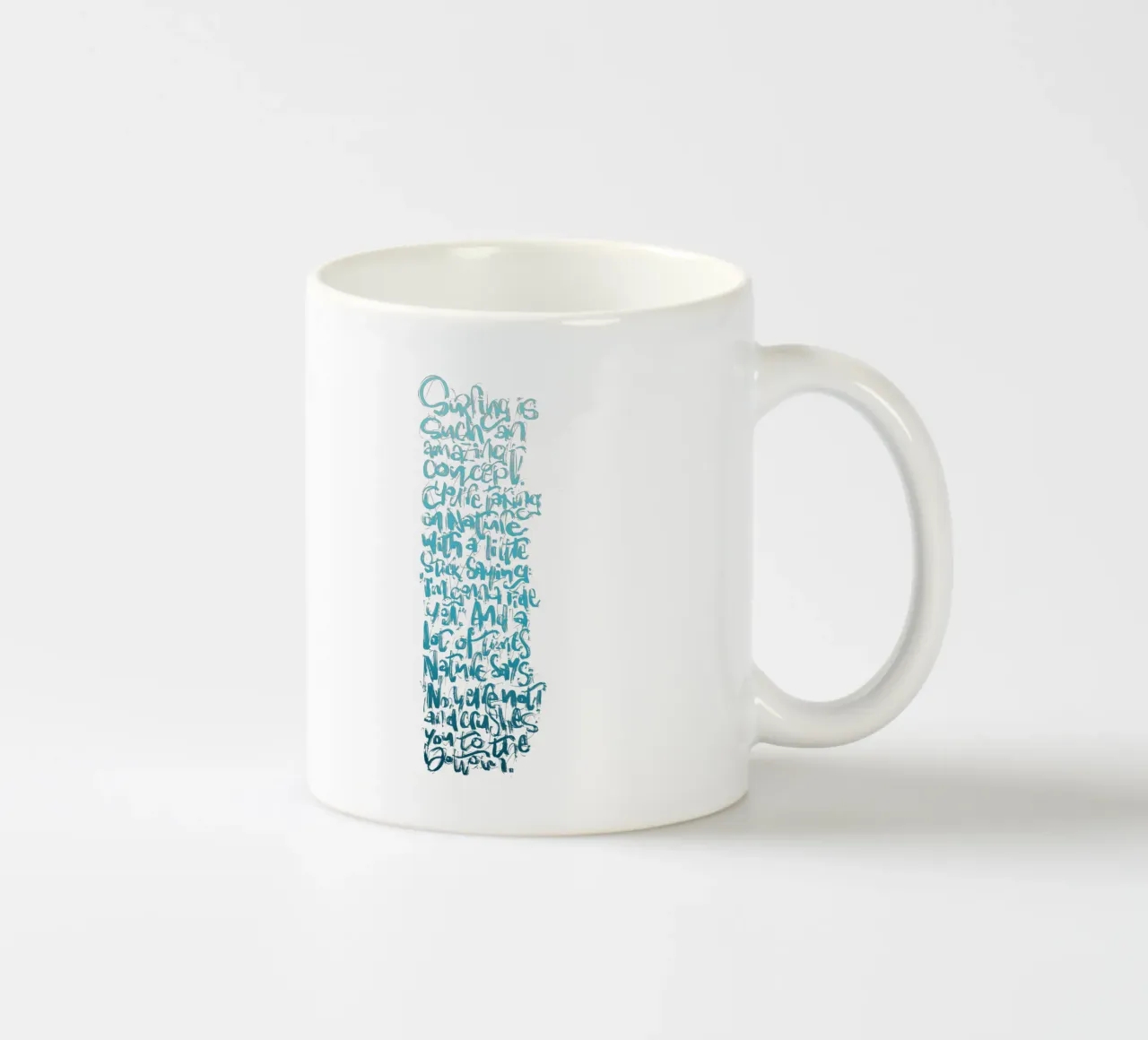 Surfing Concept tazza in ceramica da LIMITED EDITION LETTERS