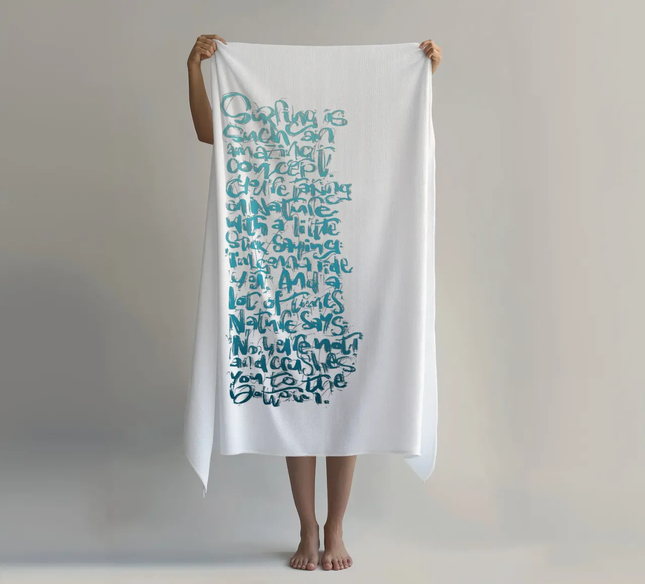 Surfing Concept telo mare da LIMITED EDITION LETTERS