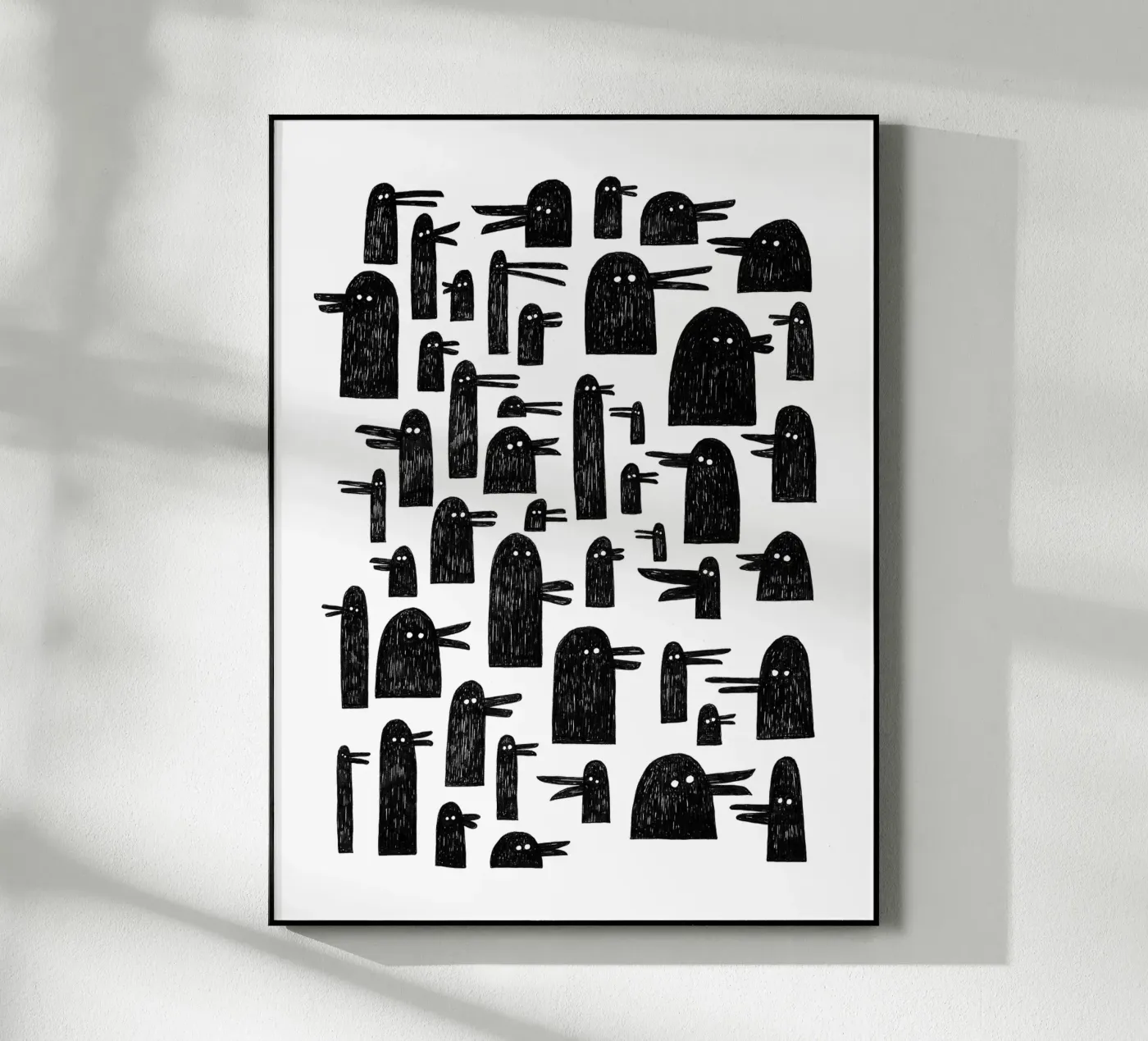 Ducks! acryl van Richard Hood