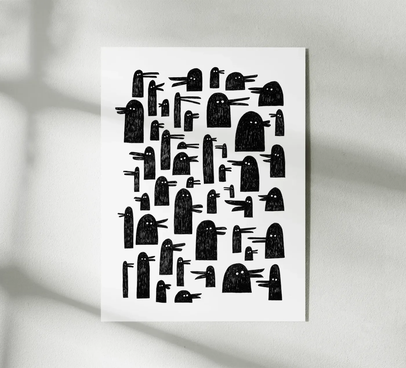 Ducks! acryl van Richard Hood