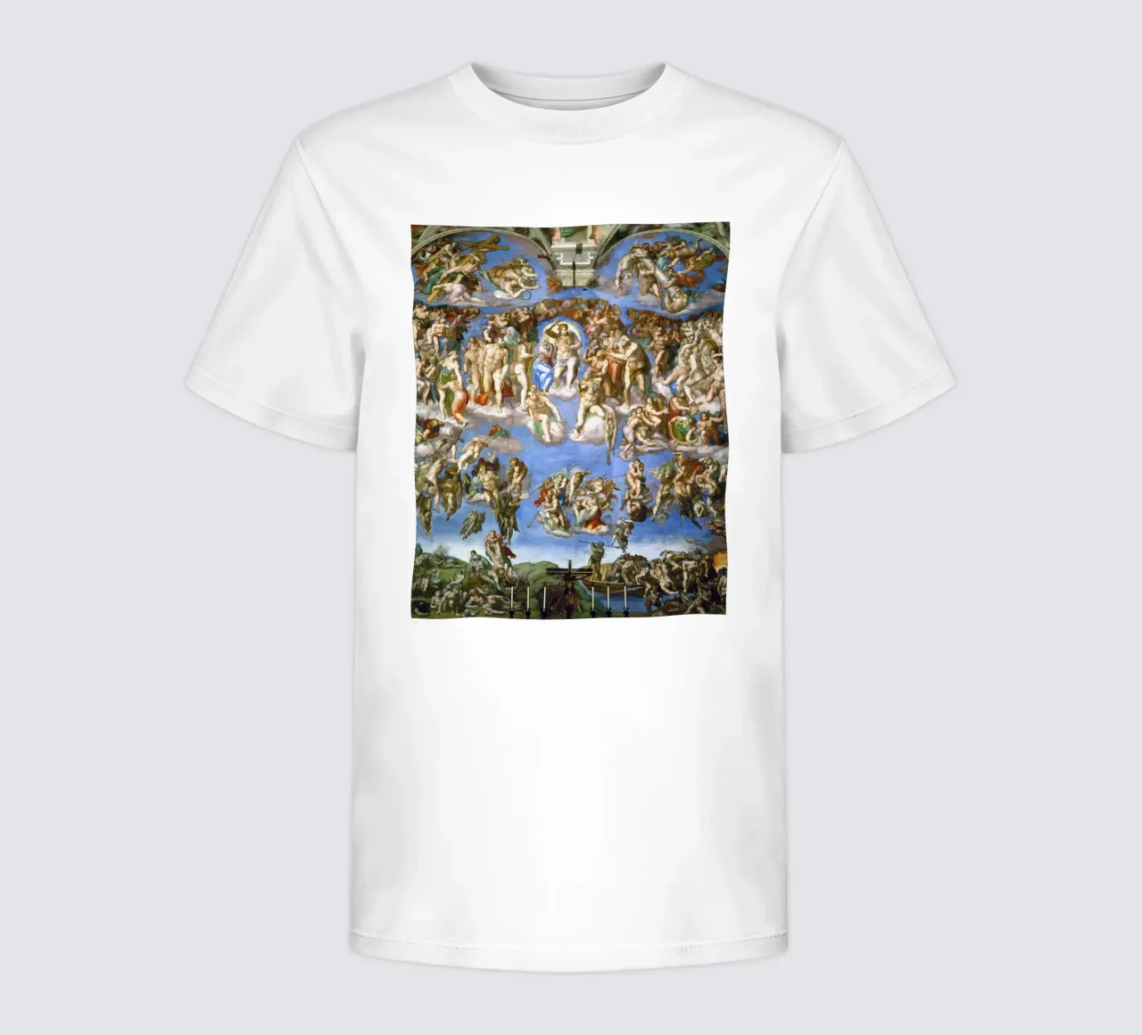 Michelangelo - The Last Judgement kids t-shirt by Timeless Artworks