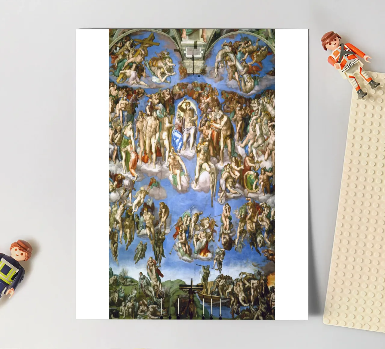 Michel-Ange - Le Jugement dernier planche autocollant de Timeless Artworks