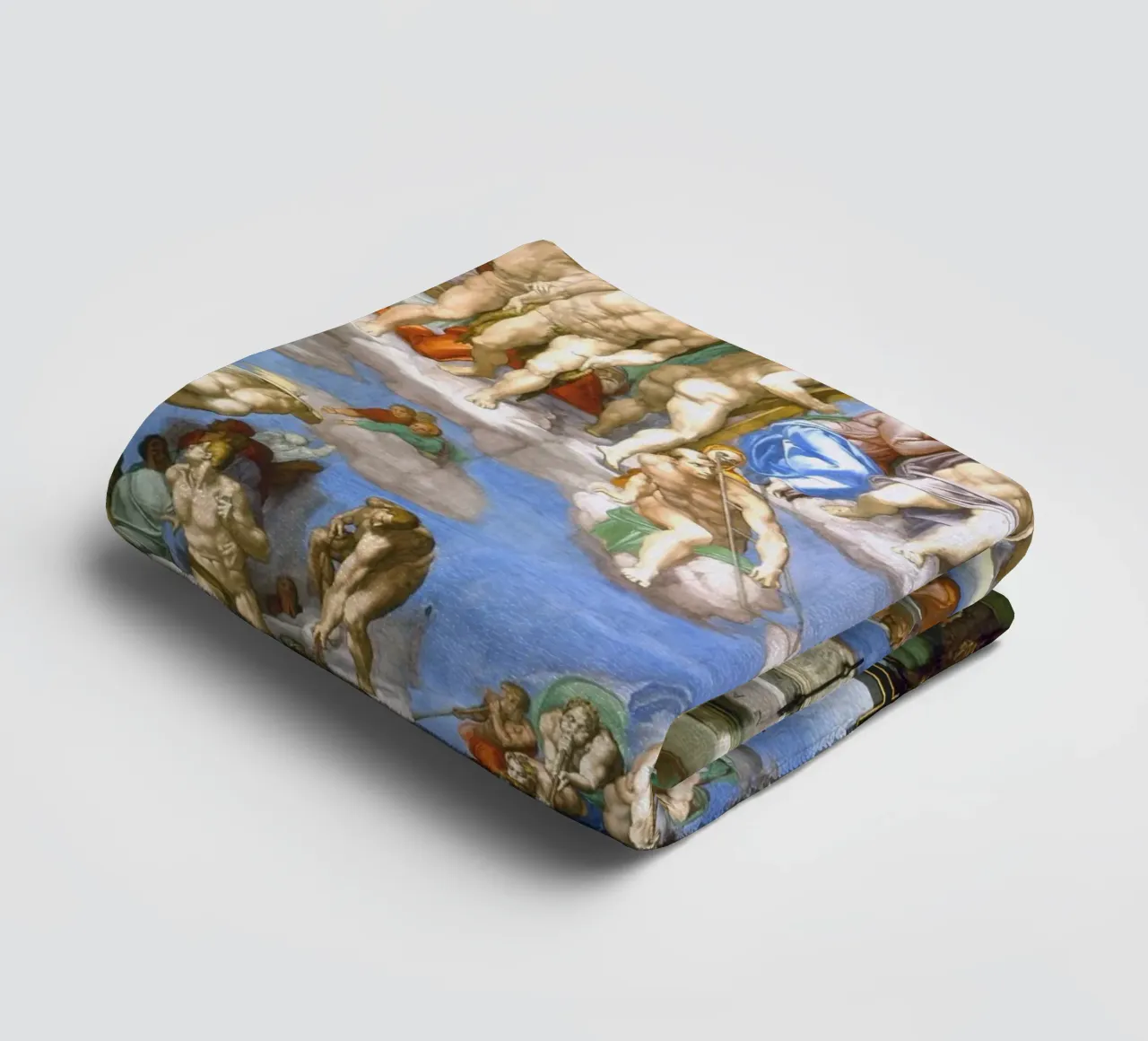 Michelangelo - Il Giudizio Universale asciugamano da bagno da Timeless Artworks