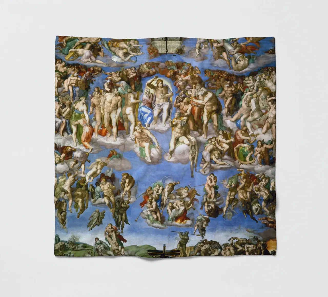 Michelangelo - Il Giudizio Universale coperta in pile da Timeless Artworks