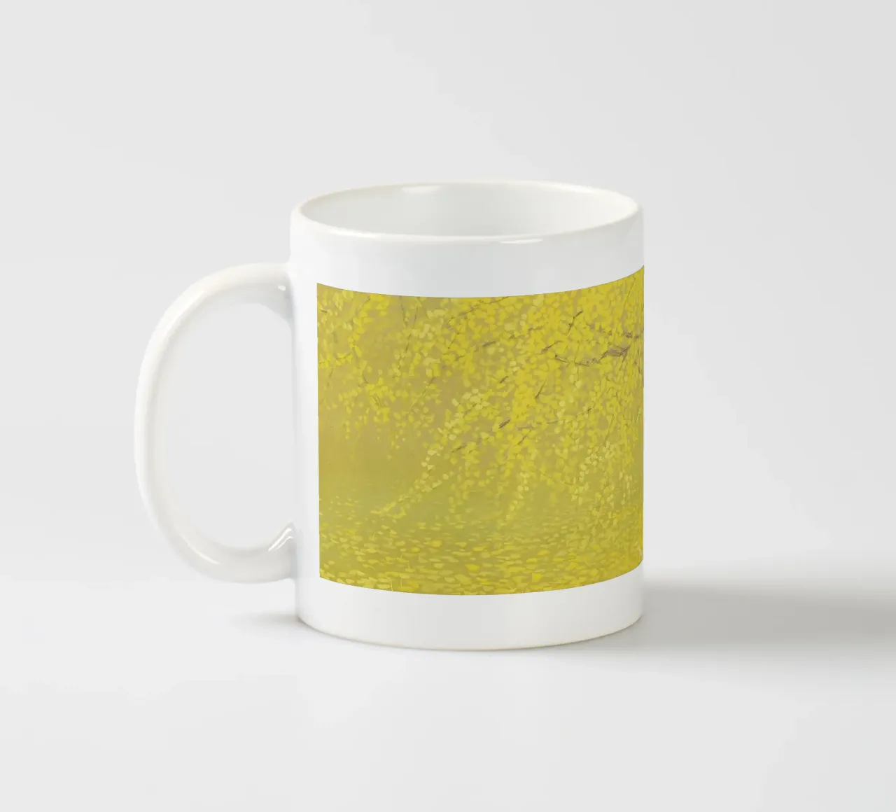 Réverbération du jaune mug en céramique de Noji-Mikiko