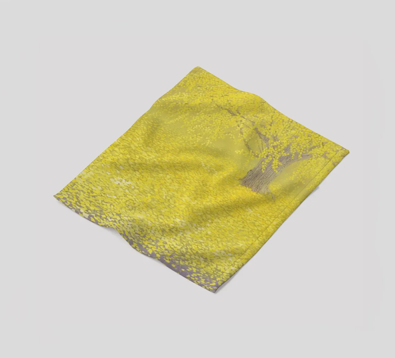 Reverberation of Yellow fleece blanket by Noji-Mikiko