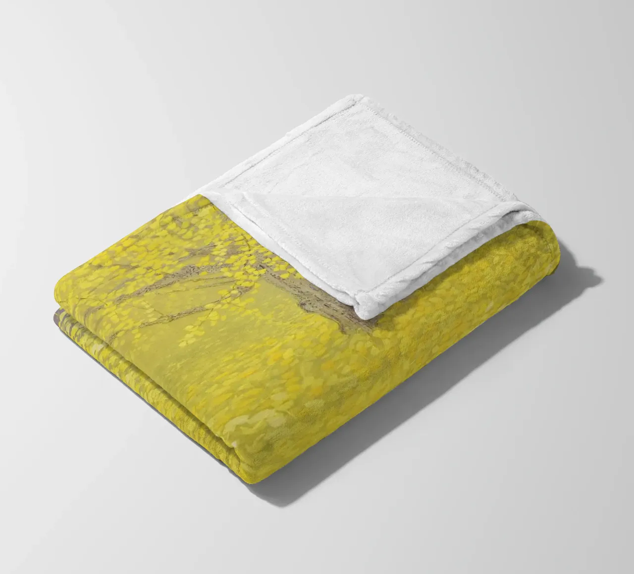 Reverberation of Yellow fleece blanket by Noji-Mikiko