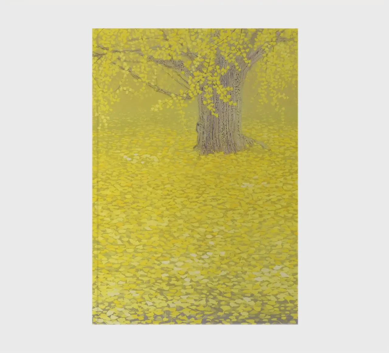 Réverbération du jaune carnet de notes de Noji-Mikiko