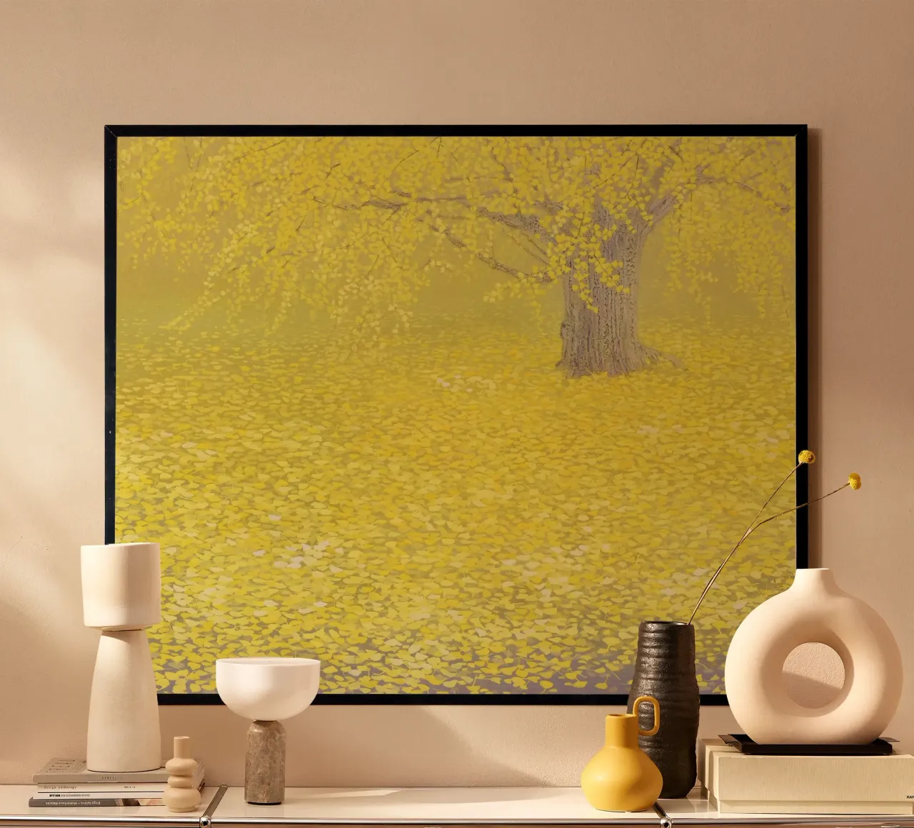 Réverbération du jaune hahnemühle de Noji-Mikiko