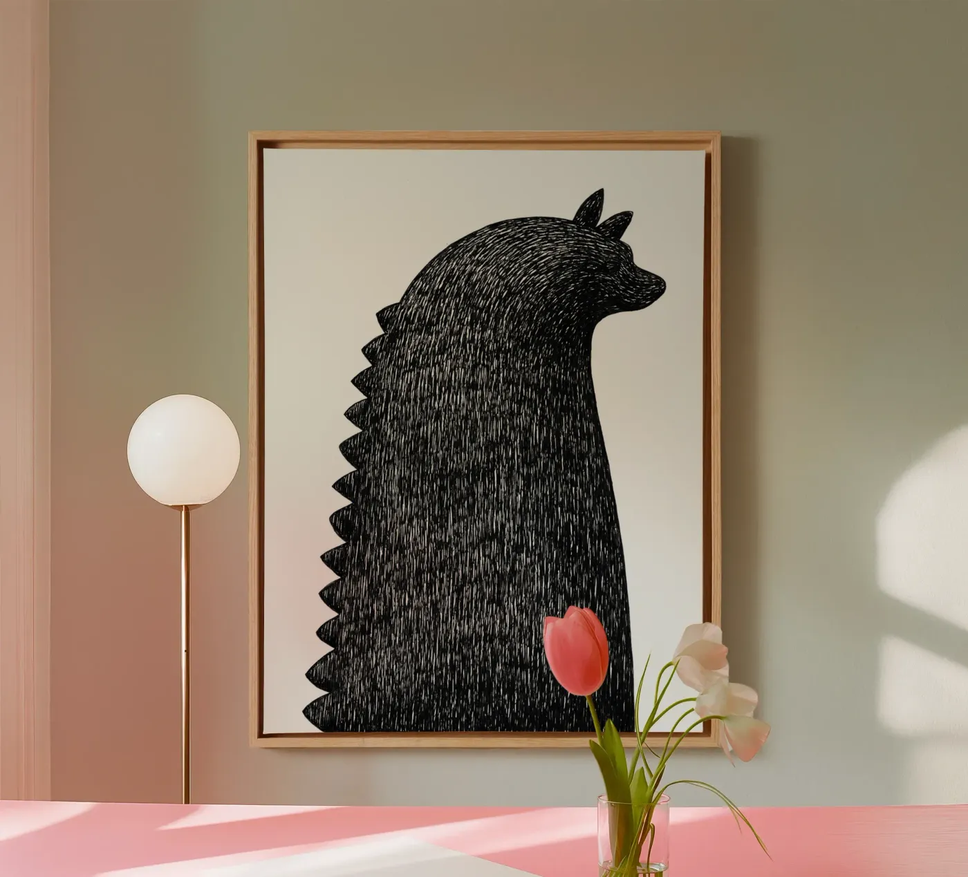 Zilla! canvas by Richard Hood