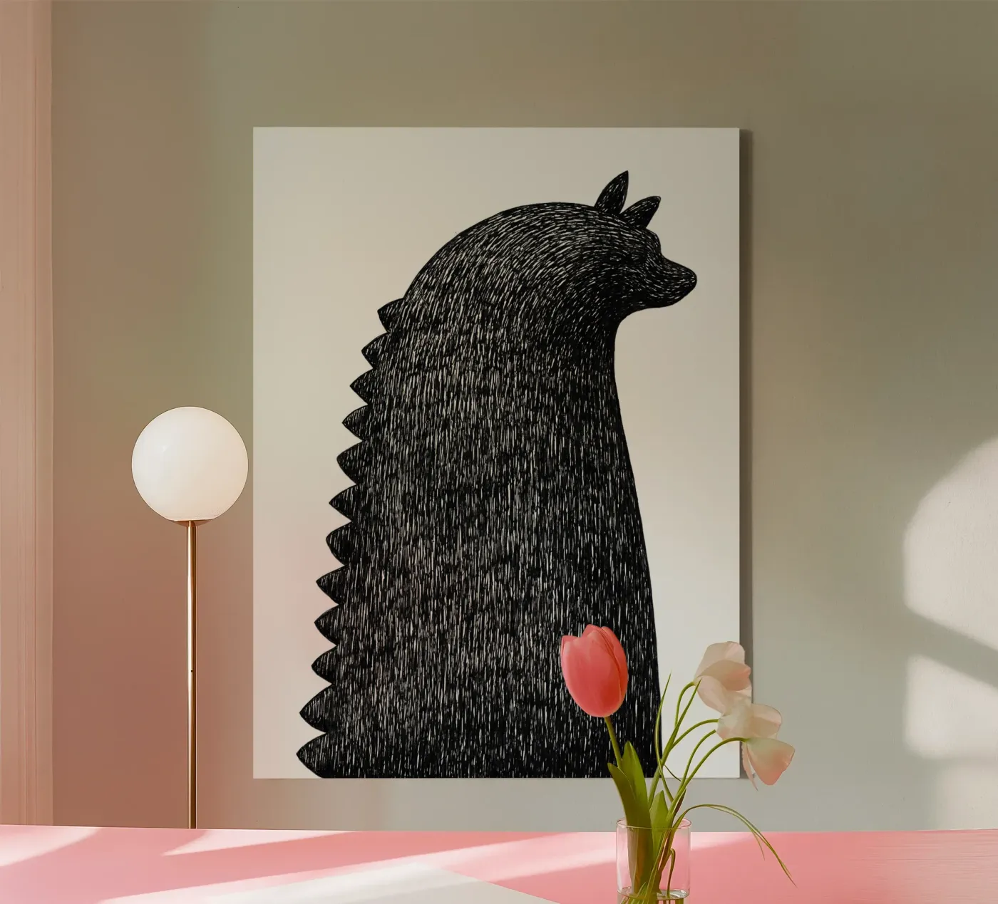 Zilla! canvas by Richard Hood