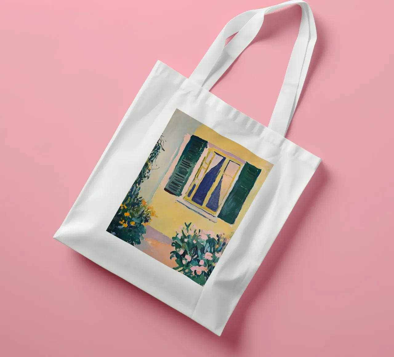 Fauvismo Fiore Botanico Minimalista borsa in juta da Euphoria Theresa