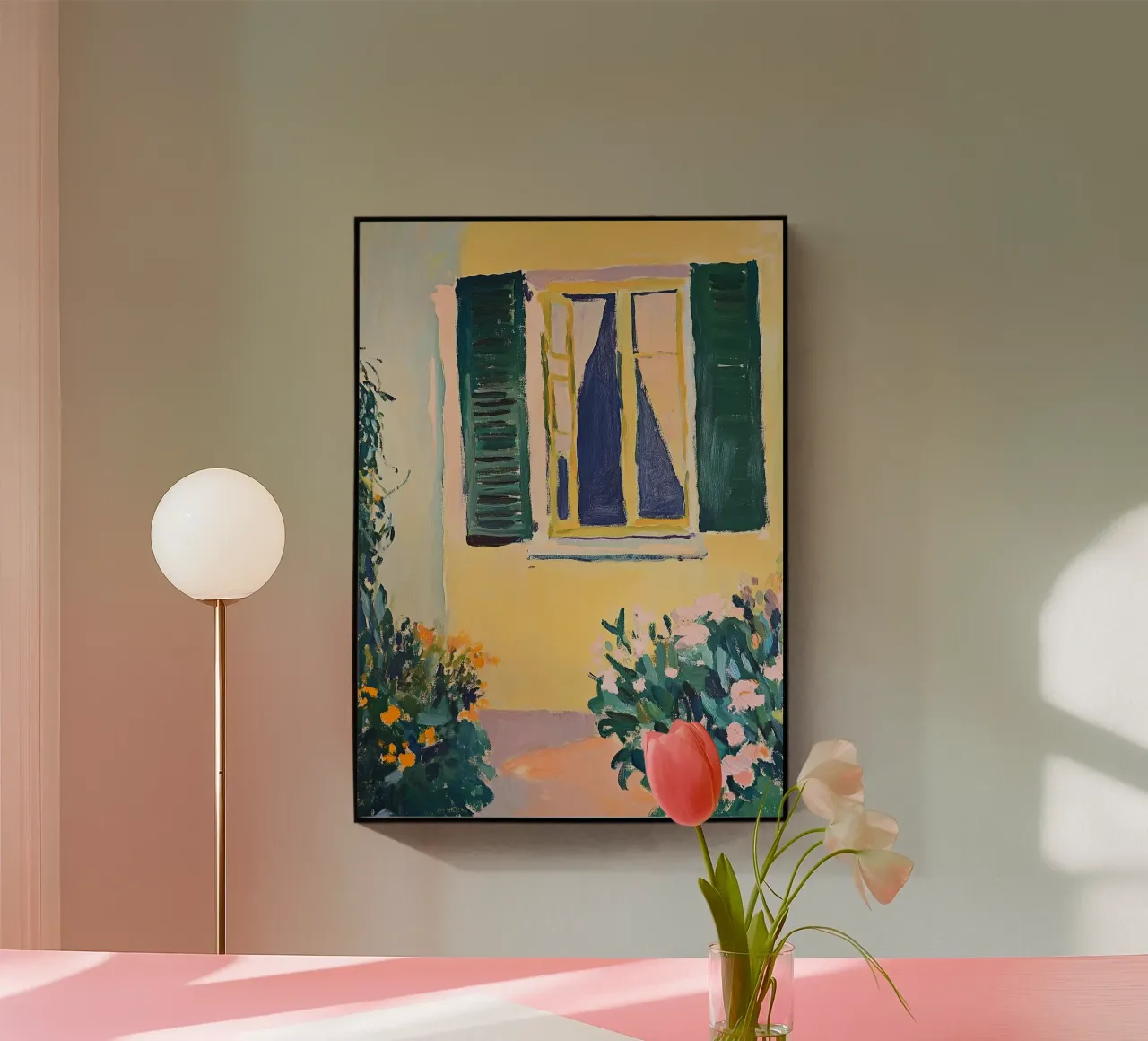 Fauvismo Fiore Botanico Minimalista plexiglass da Euphoria Theresa