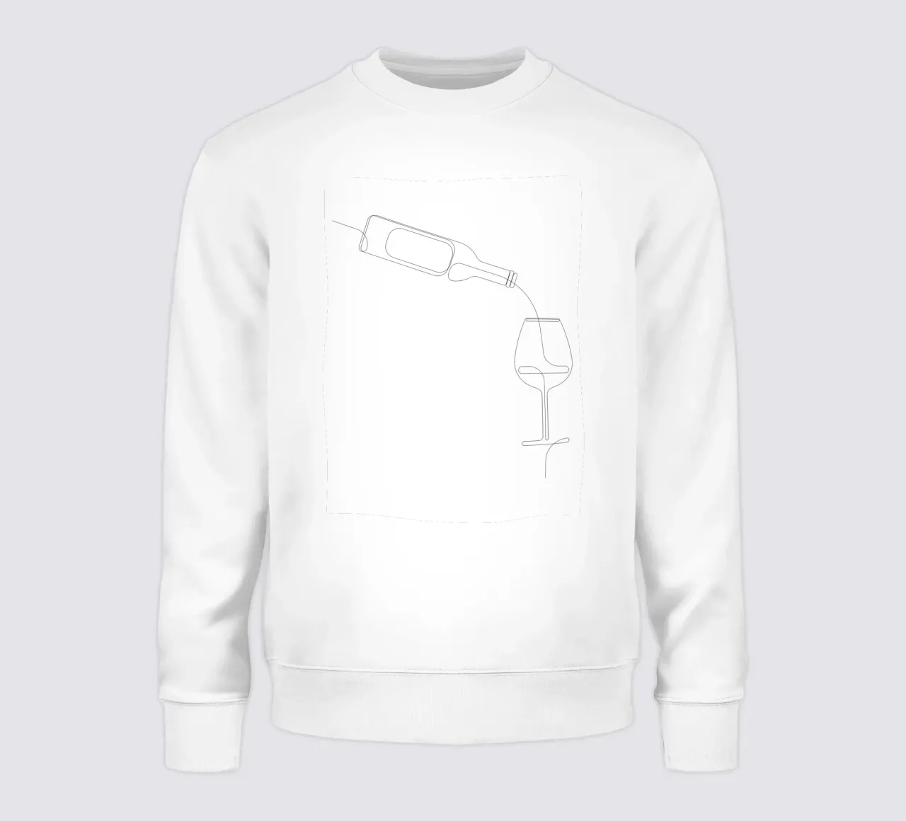 Vinous - eine Linie Wein Sweatshirt von Addillum