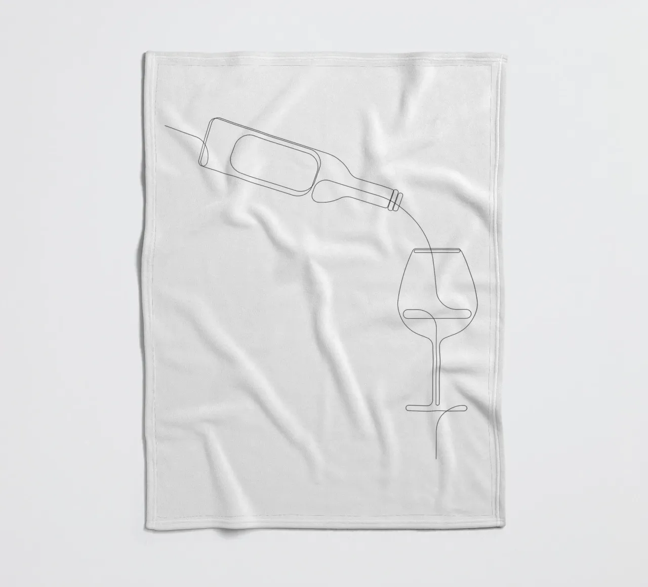 Vinous - eine Linie Wein Fleecedecke von Addillum