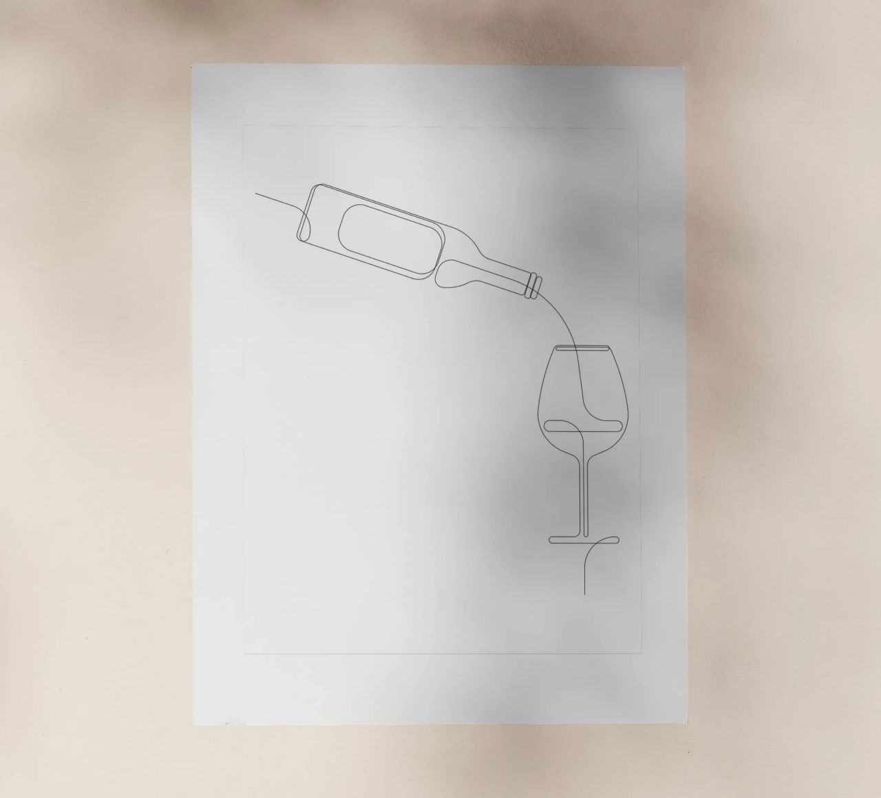 Vinous - una linea di vini pellicola backlit da Addillum