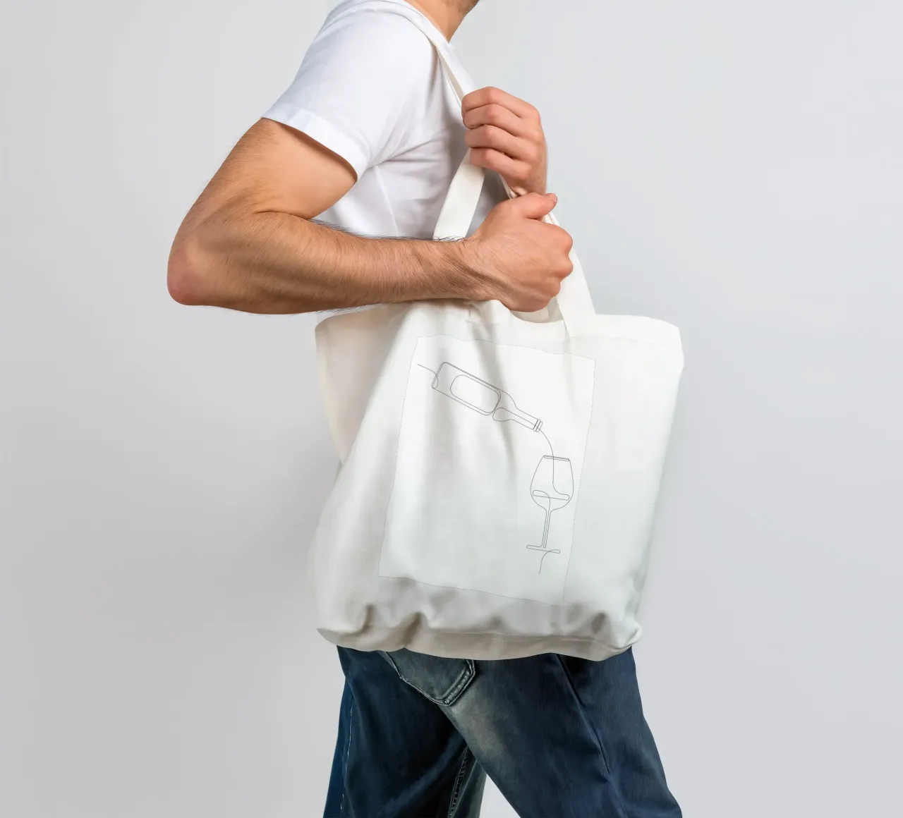 Vinous - una linea di vini borsa in juta da Addillum