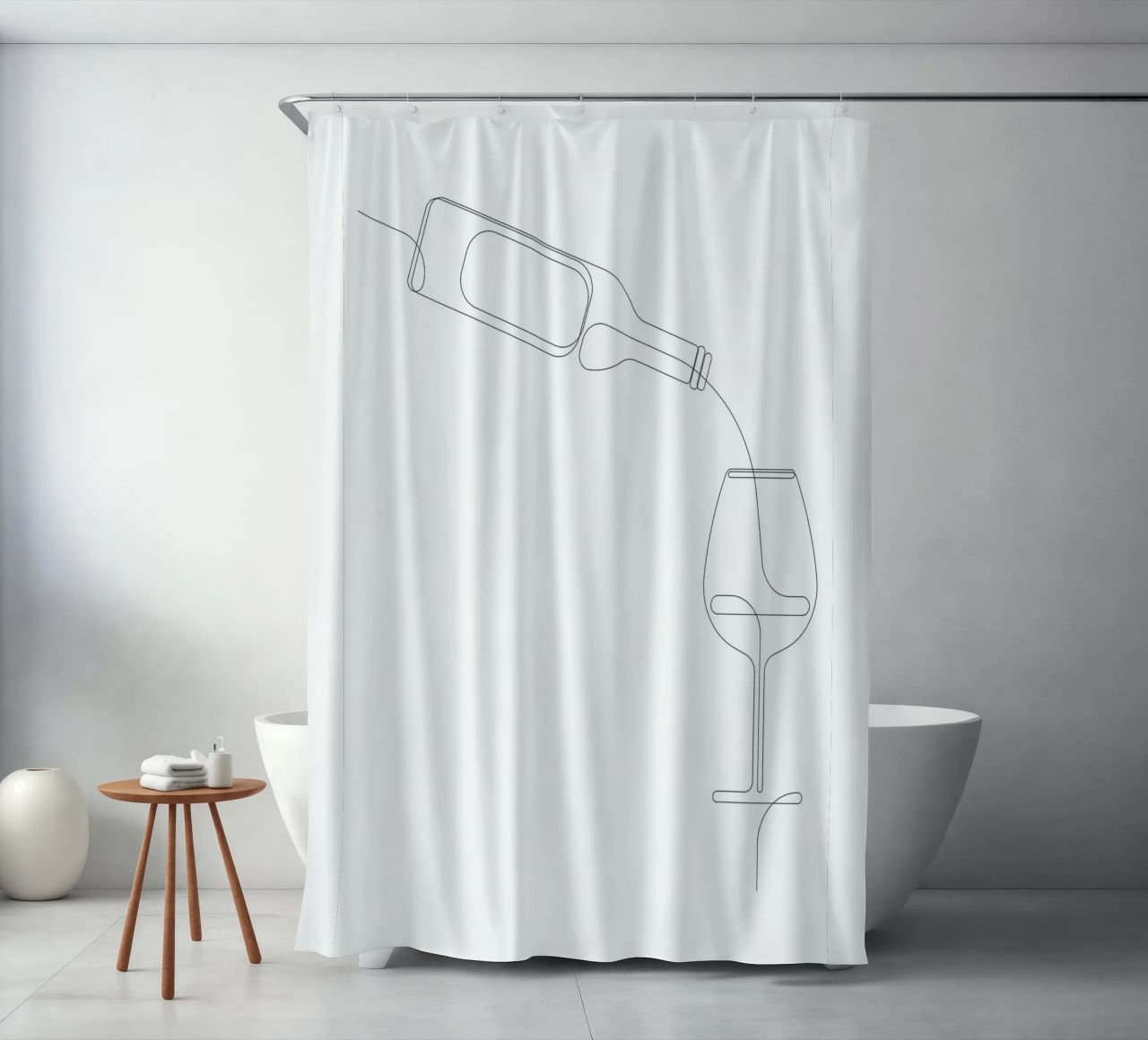 Vinous - una linea di vini tenda da doccia da Addillum