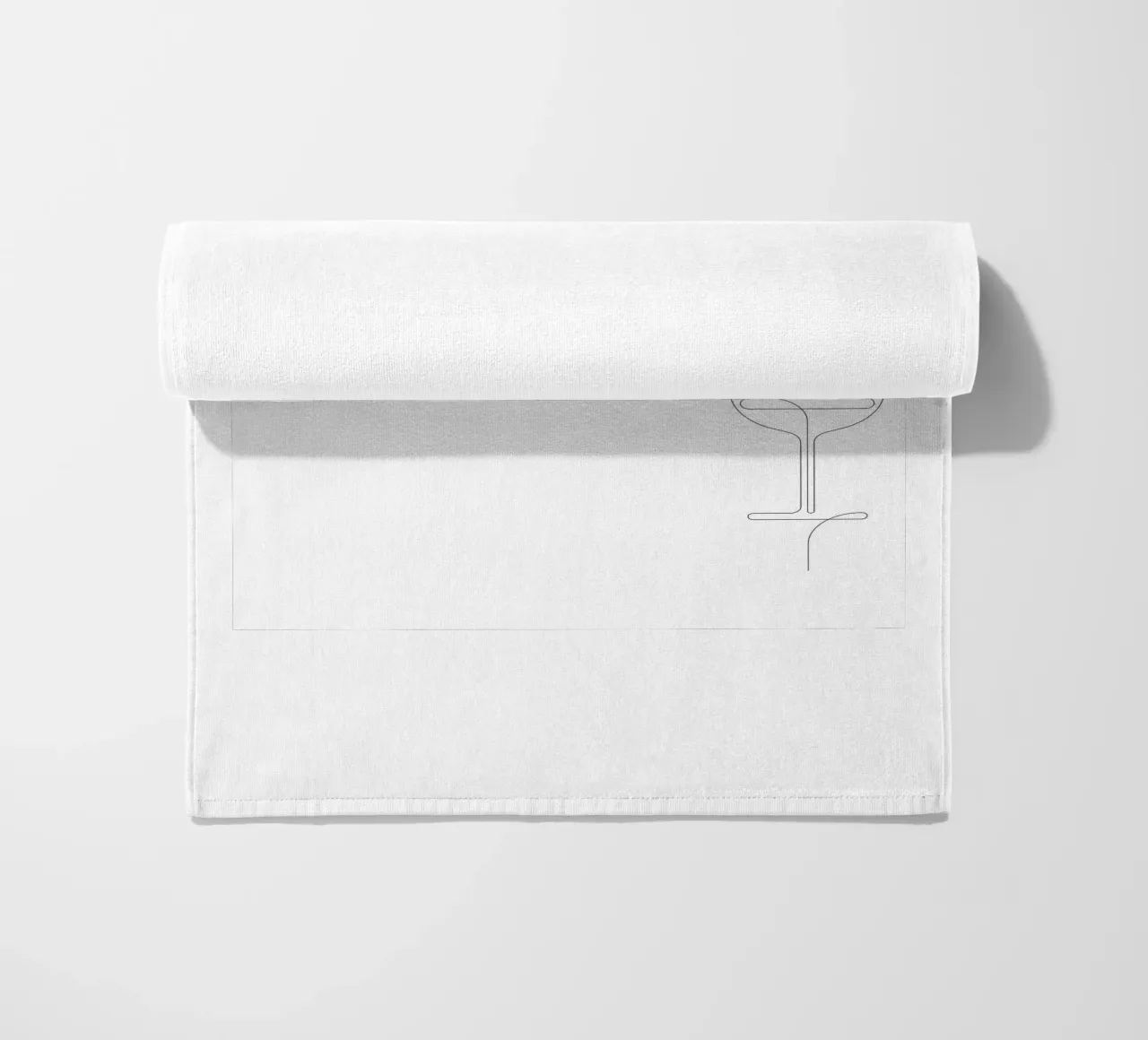 Vinous - one line wine beach towel by Addillum