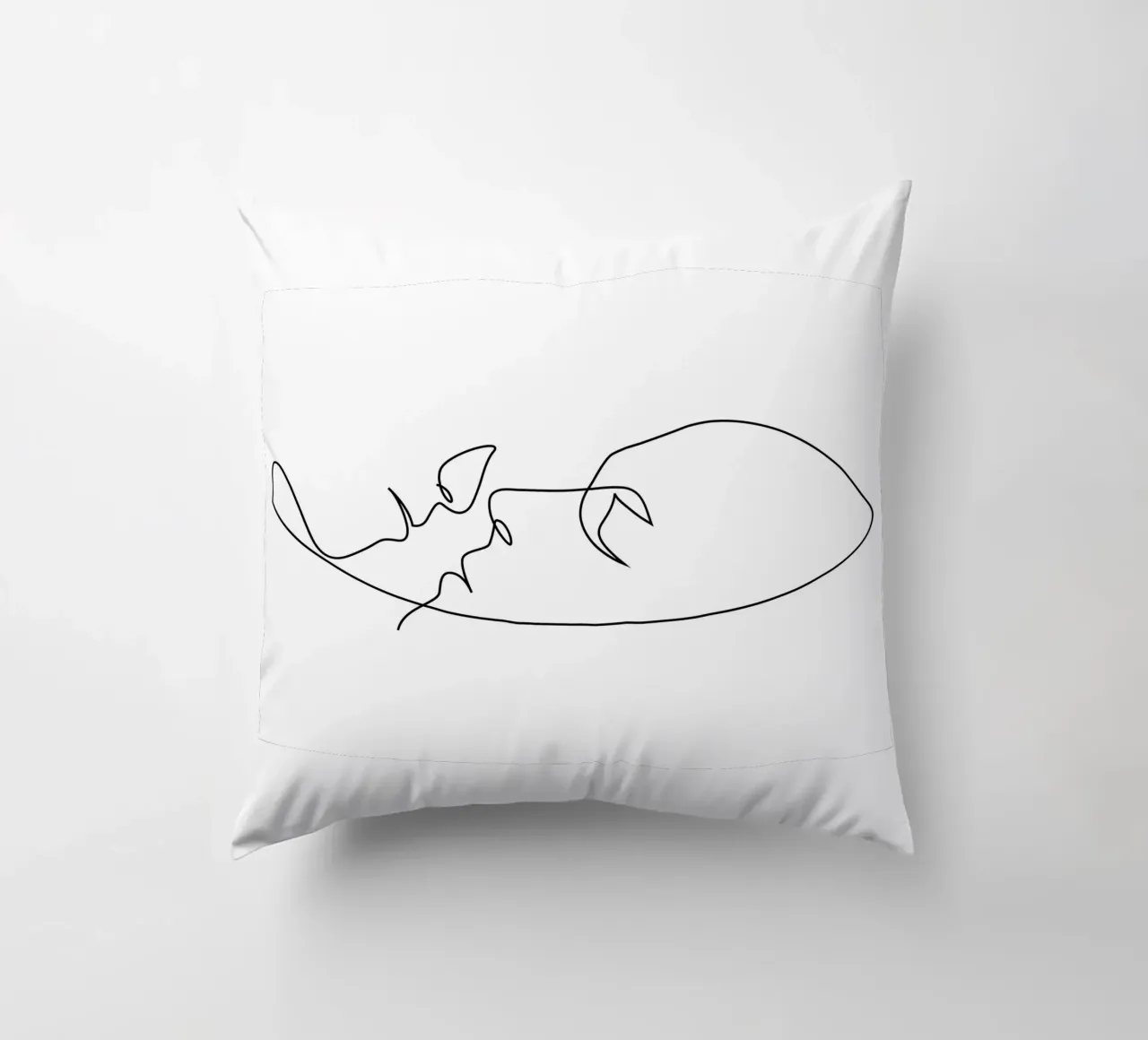 Teso - un bacio di una riga cuscino da Addillum