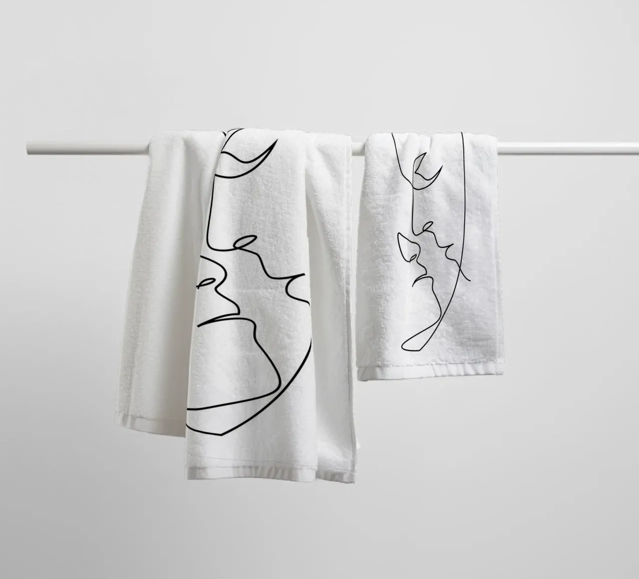 Teso - un bacio di una riga asciugamano da bagno da Addillum