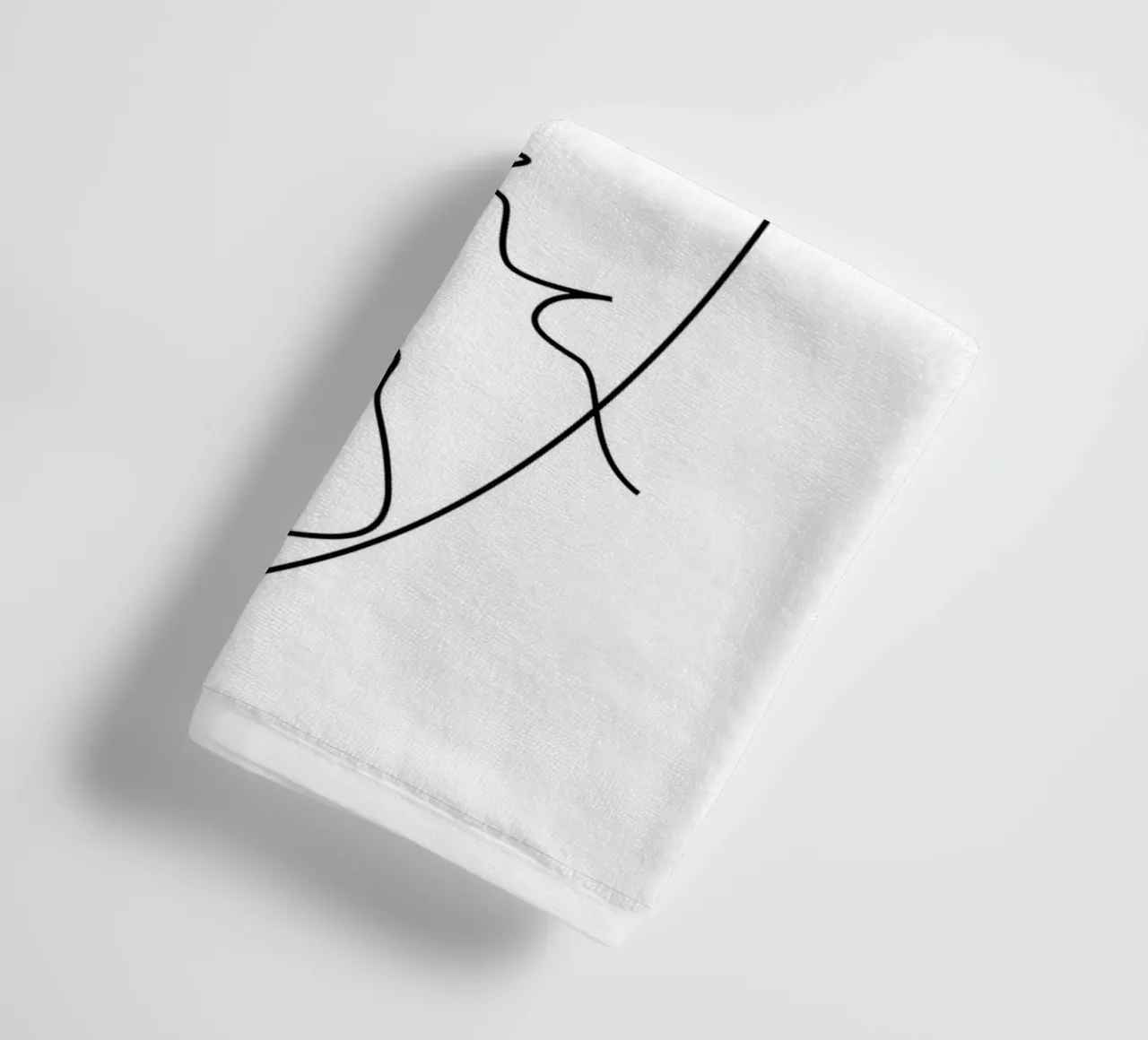 Teso - un bacio di una riga asciugamano da bagno da Addillum