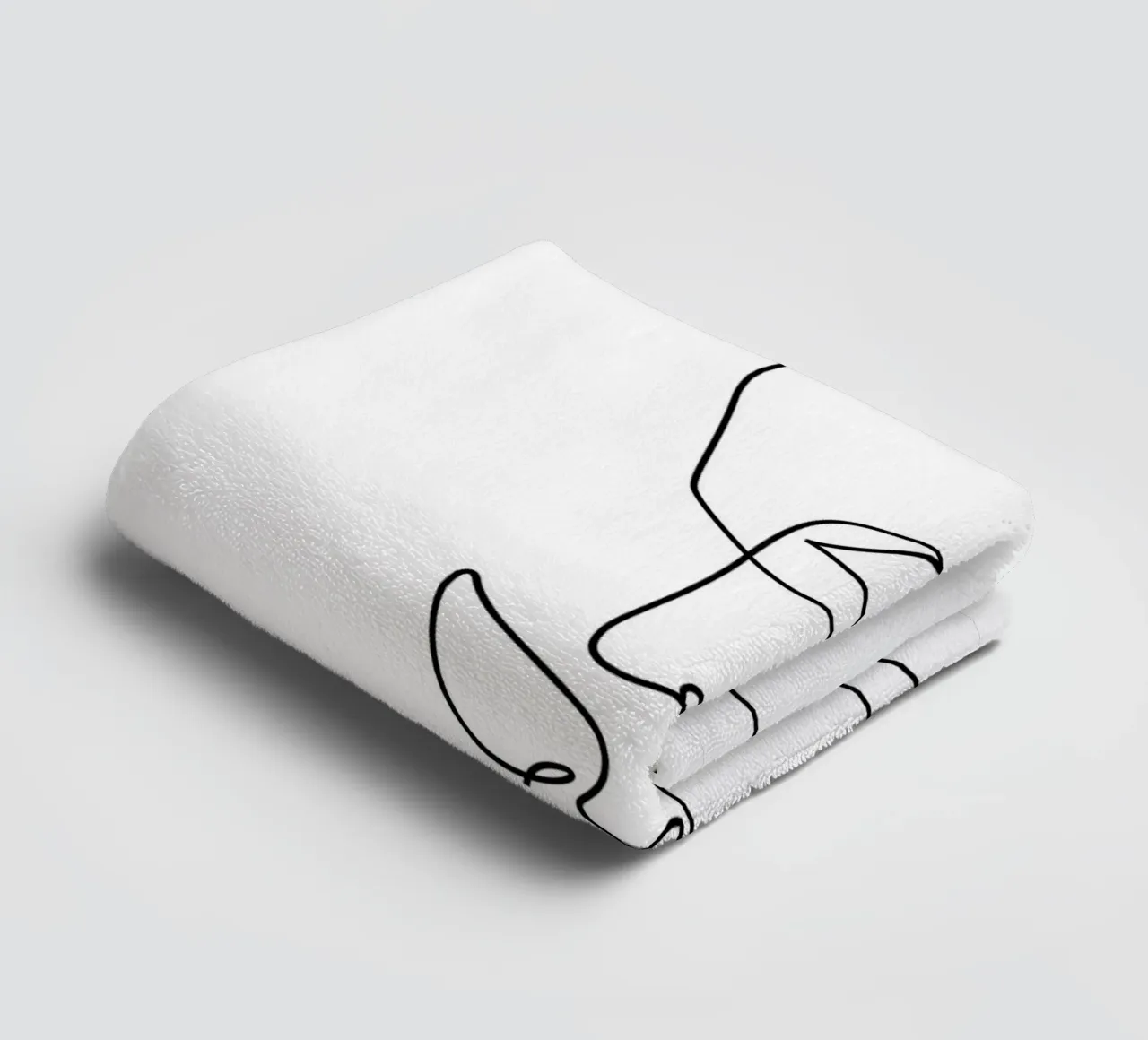 Teso - un bacio di una riga asciugamano da bagno da Addillum