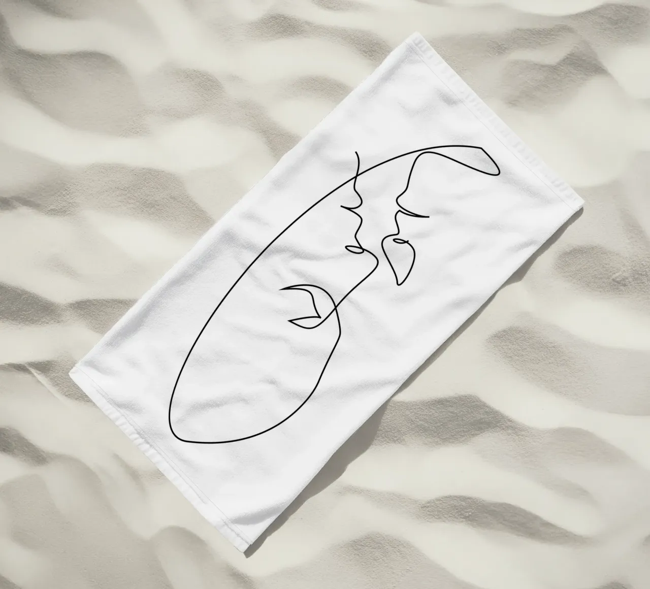 Teso - un bacio di una riga telo mare da Addillum