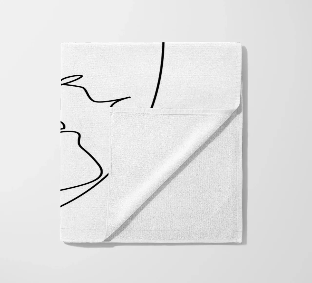 Teso - un bacio di una riga telo mare da Addillum