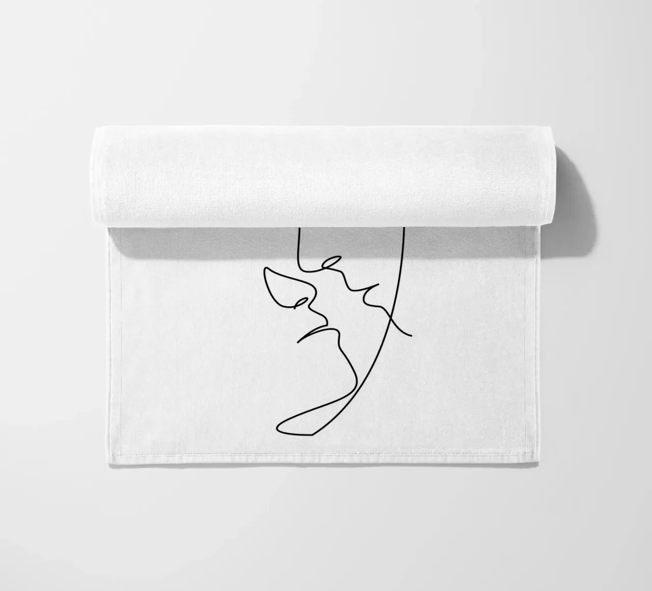 Teso - un bacio di una riga telo mare da Addillum