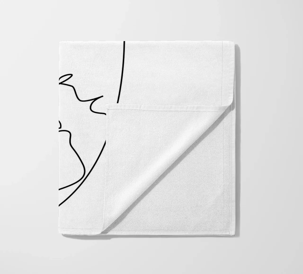 Teso - un bacio di una riga telo mare da Addillum