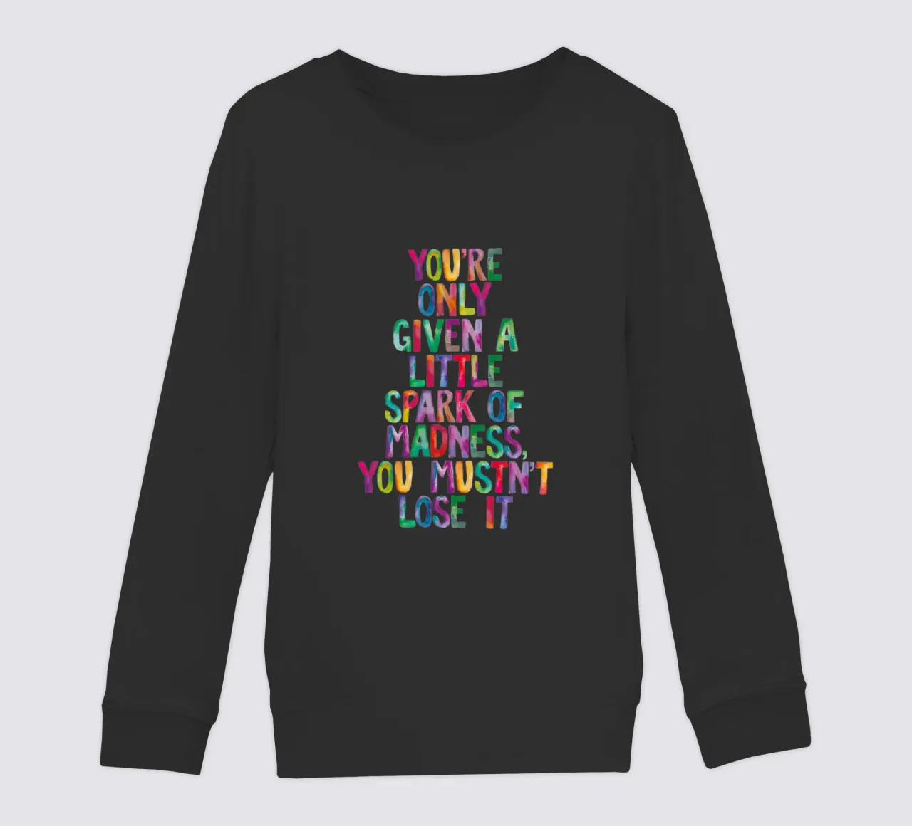 Ti viene data solo una piccola scintilla di follia Tipo arcobaleno felpa bambino da THE MOTIVATED TYPE