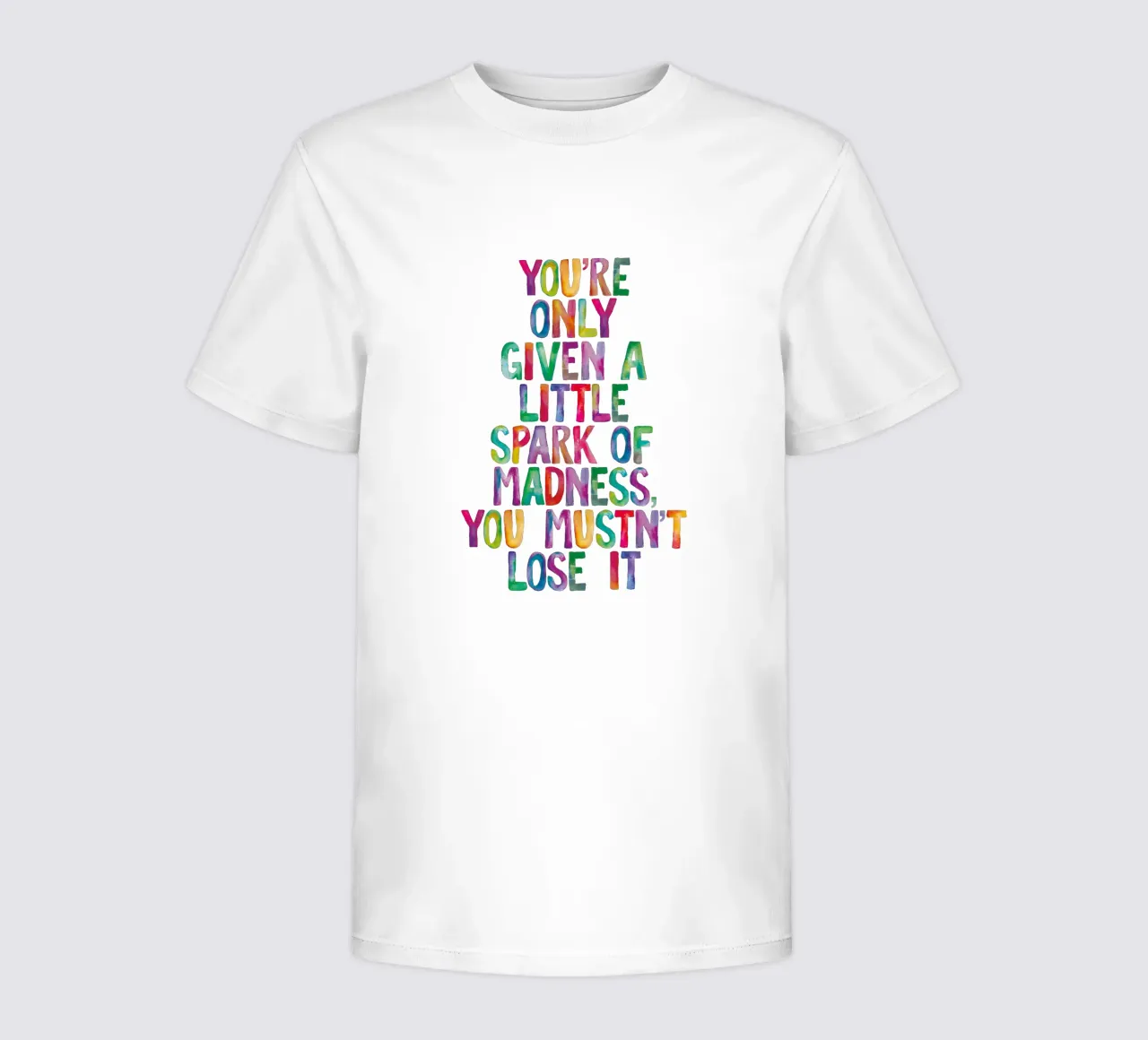 Ti viene data solo una piccola scintilla di follia Tipo arcobaleno t-shirt bambini da THE MOTIVATED TYPE