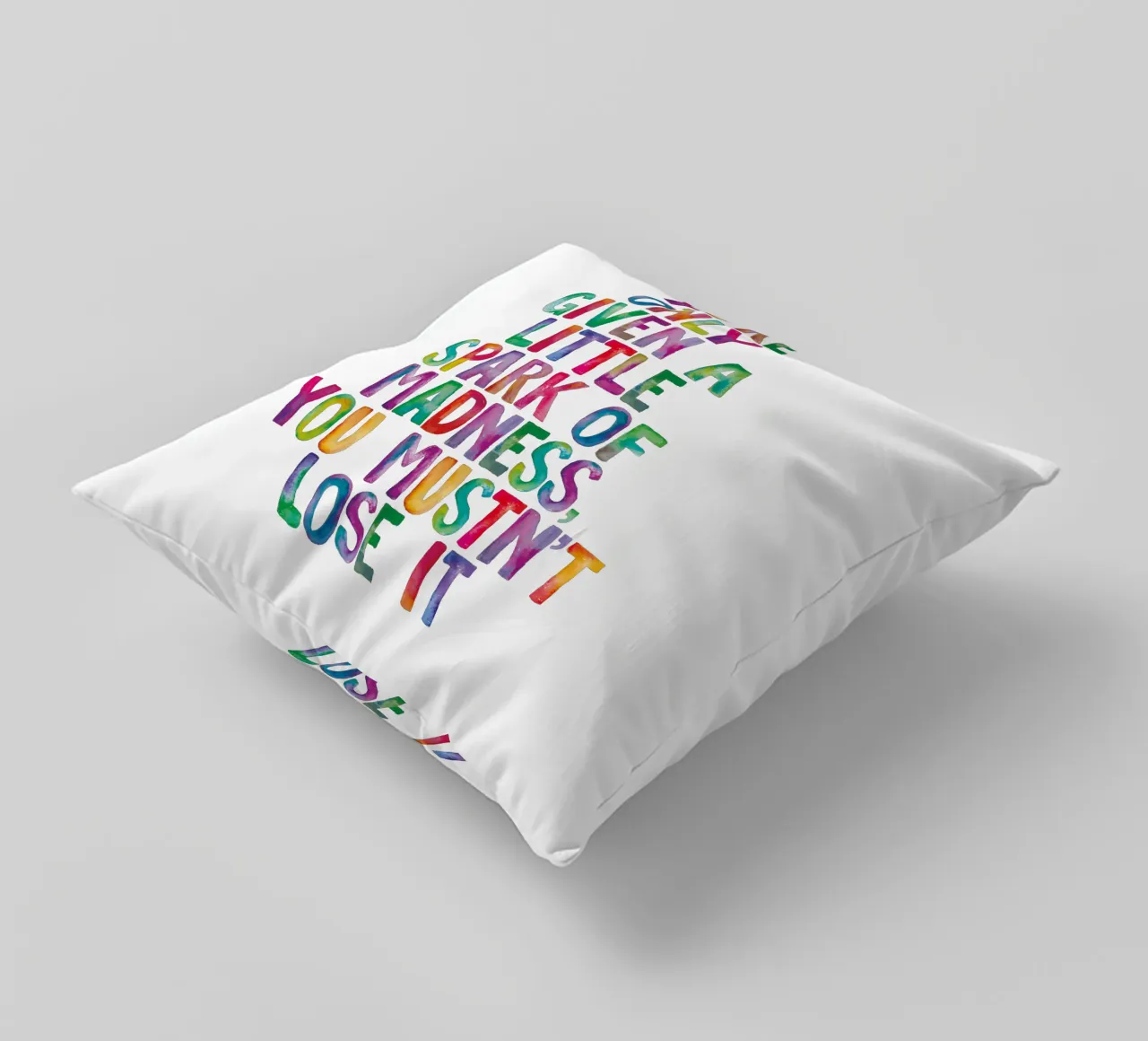 Ti viene data solo una piccola scintilla di follia Tipo arcobaleno cuscino da THE MOTIVATED TYPE