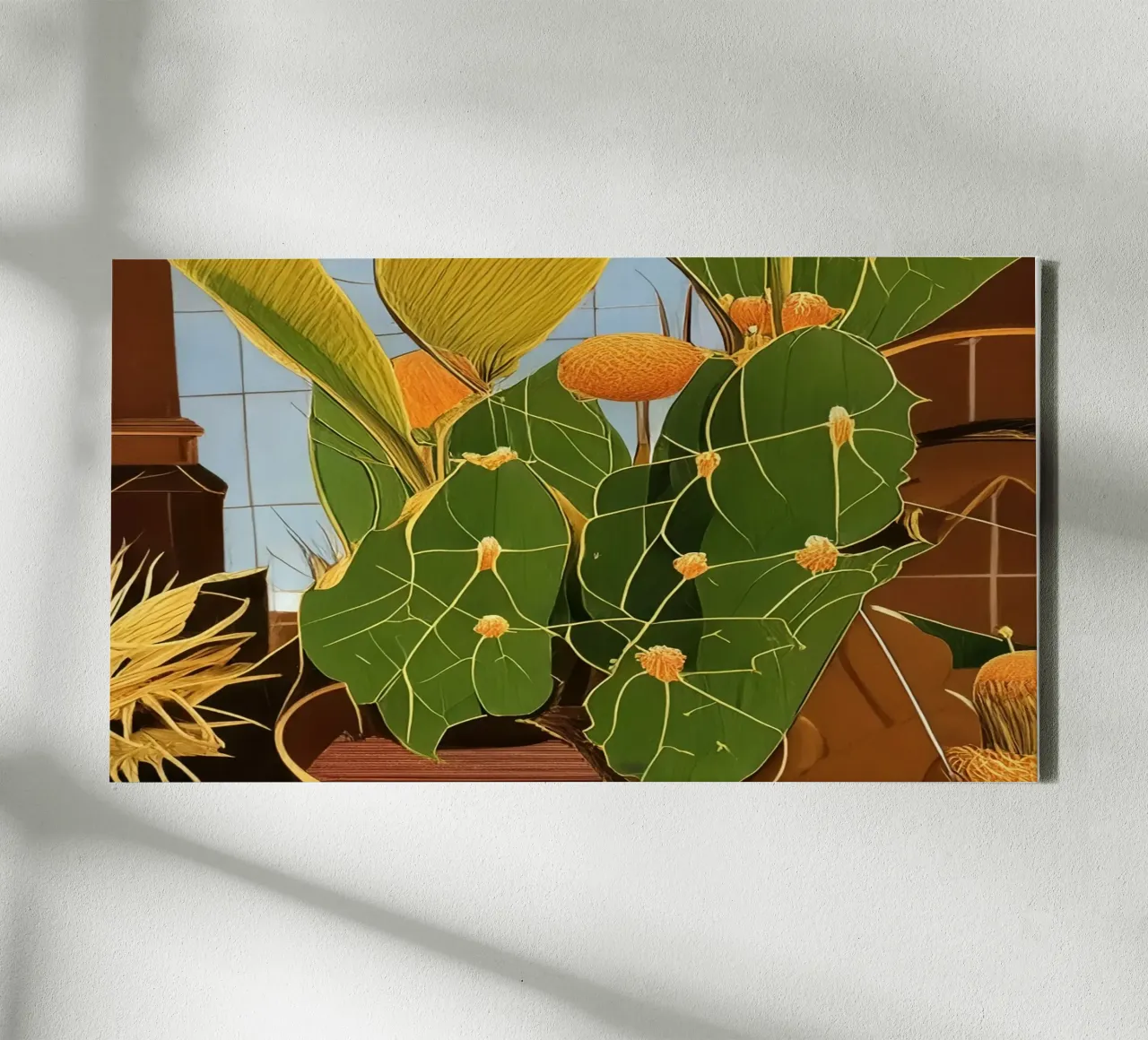Cactus_1 tela con Cornice a cassetta da Impressionismus by LK