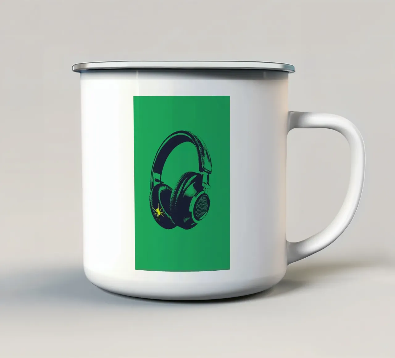 Oldskool 4 enamel mug by Evita Witzenhausen