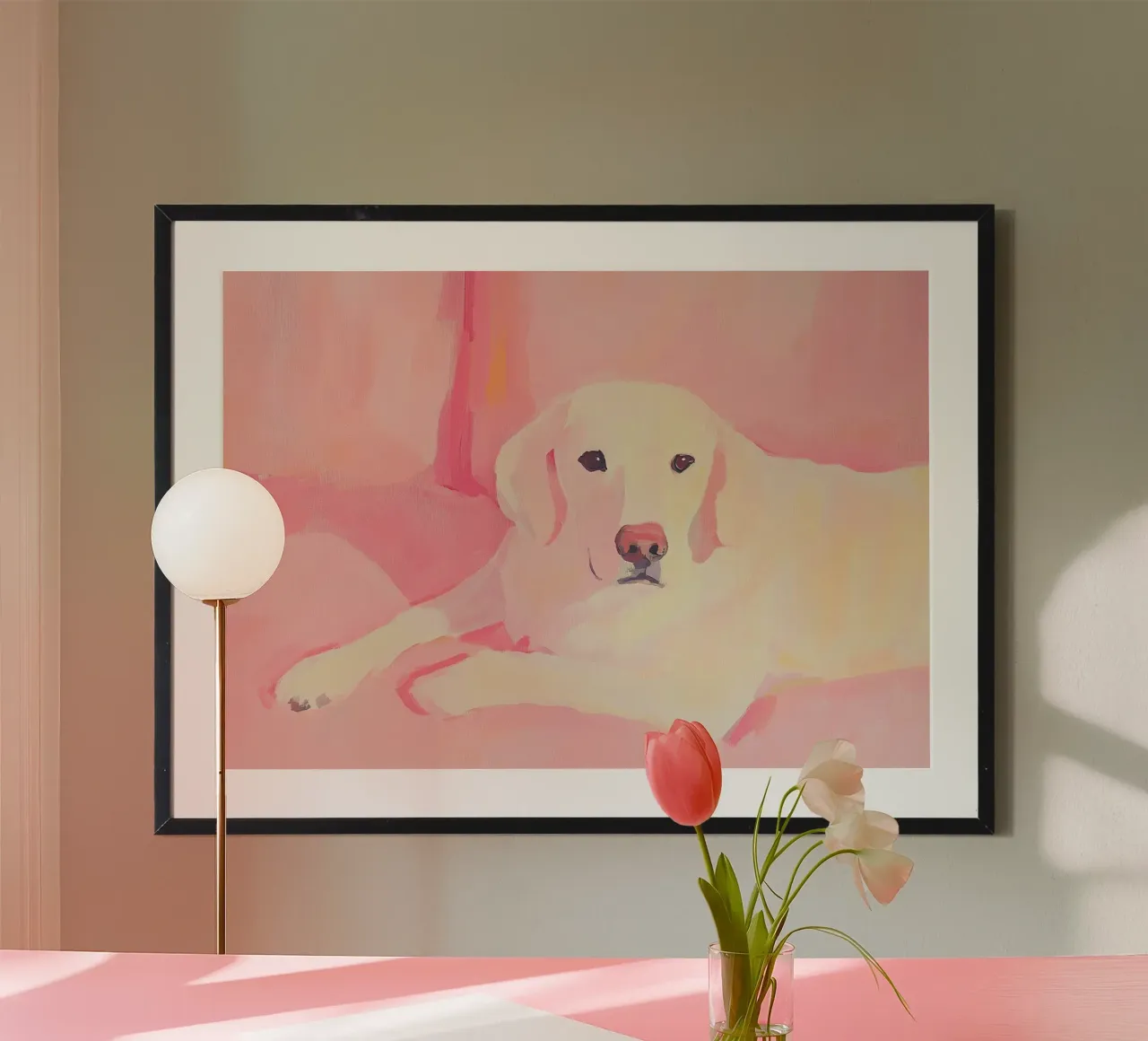 Cane Preppy Rosa carta hahnemühle da Euphoria Theresa