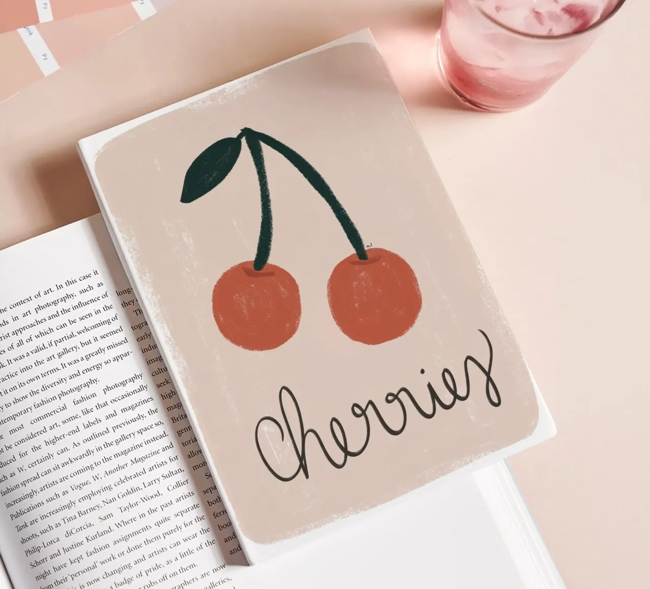 Red Cherries notebook by Menina Lisboa