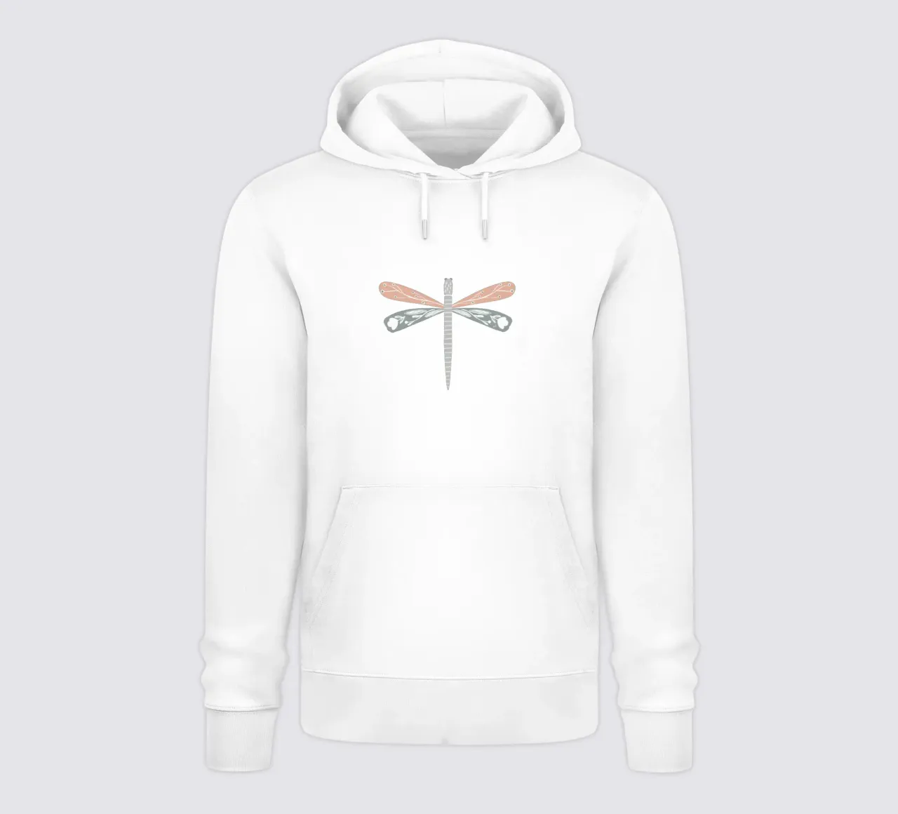 Sage & Blush Dragonfly sudadera con capucha de Menina Lisboa