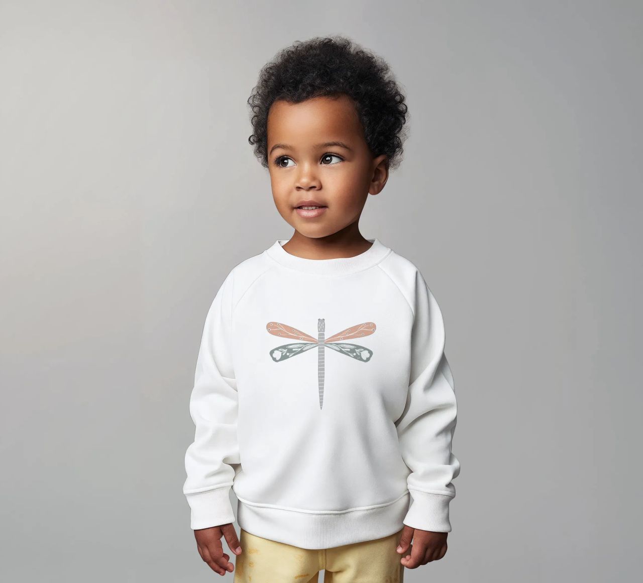 Sage & Blush Dragonfly felpa neonato da Menina Lisboa
