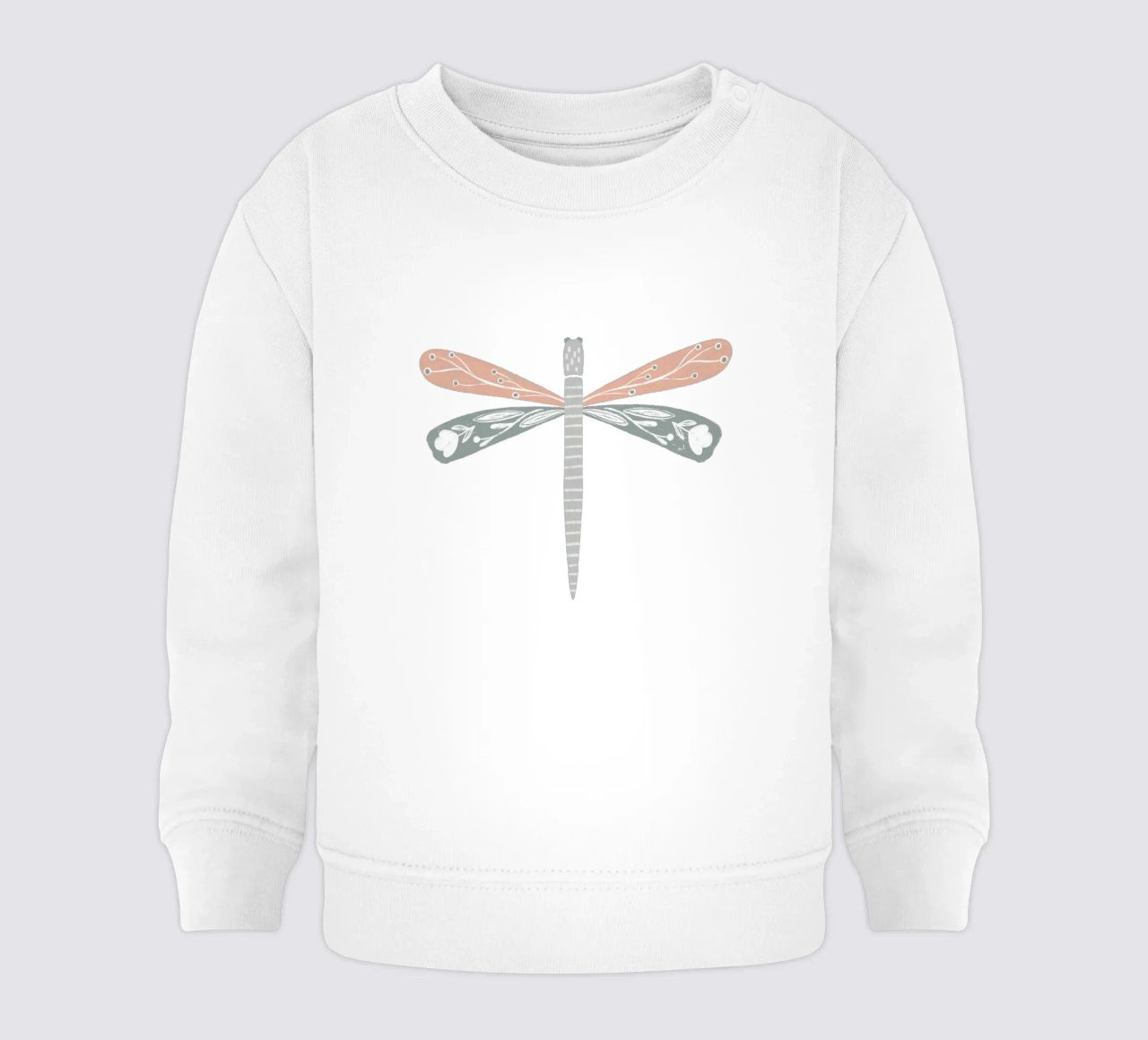 Sage & Blush Dragonfly felpa neonato da Menina Lisboa