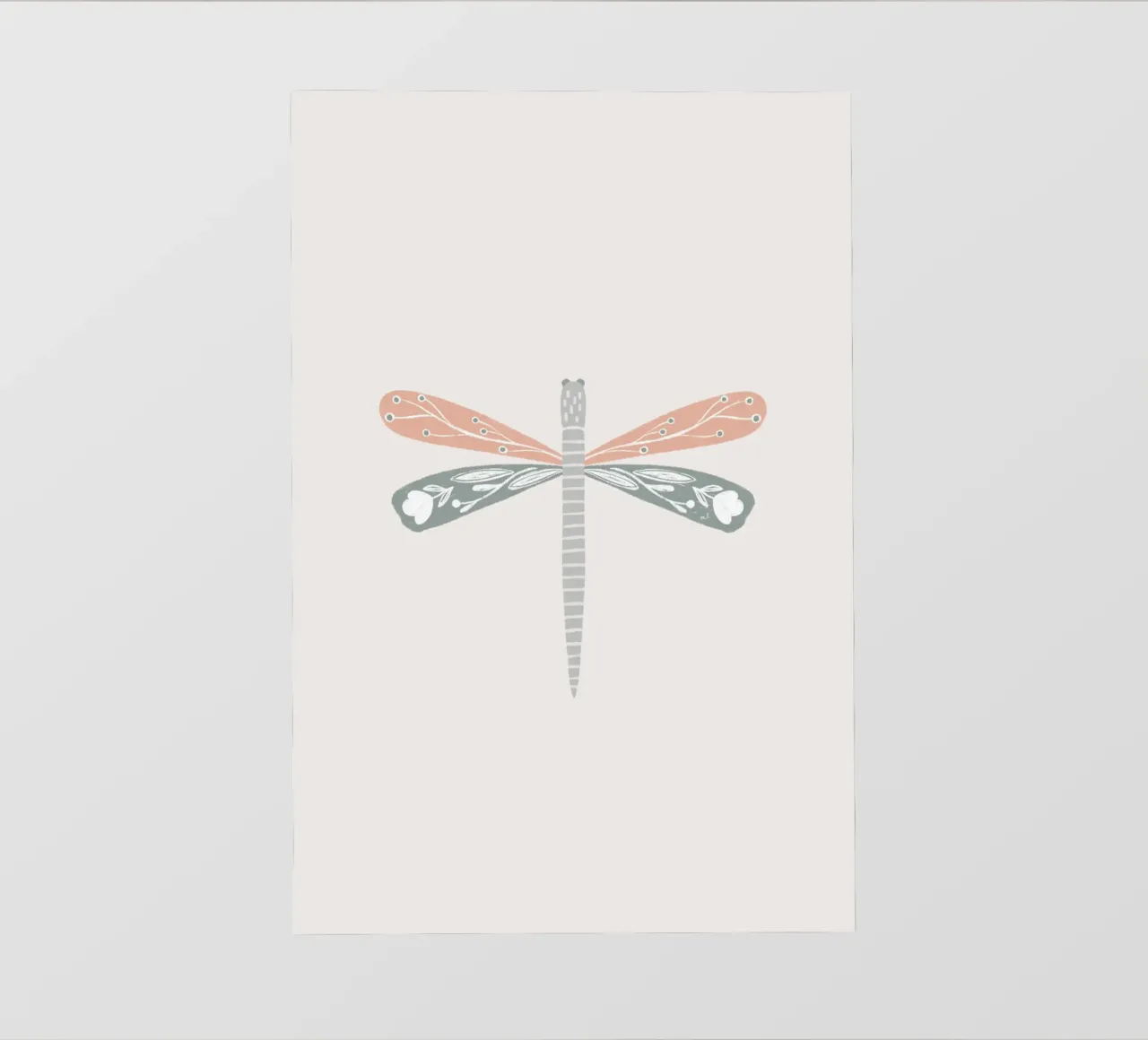 Sage & Blush Dragonfly telo in pvc da Menina Lisboa