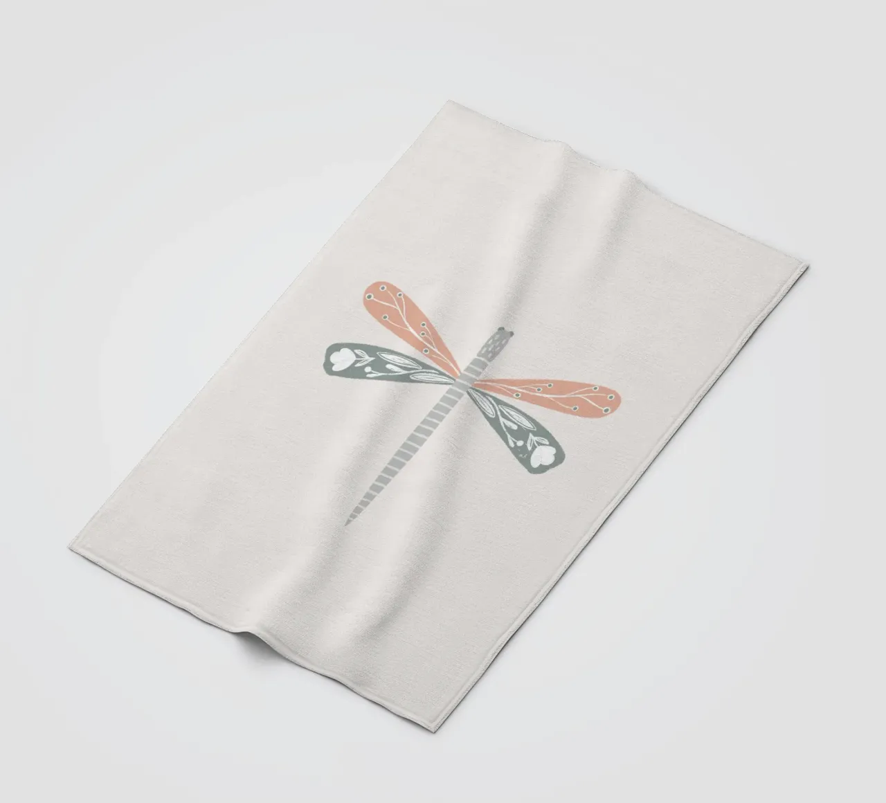 Sage & Blush Dragonfly coperta in pile da Menina Lisboa